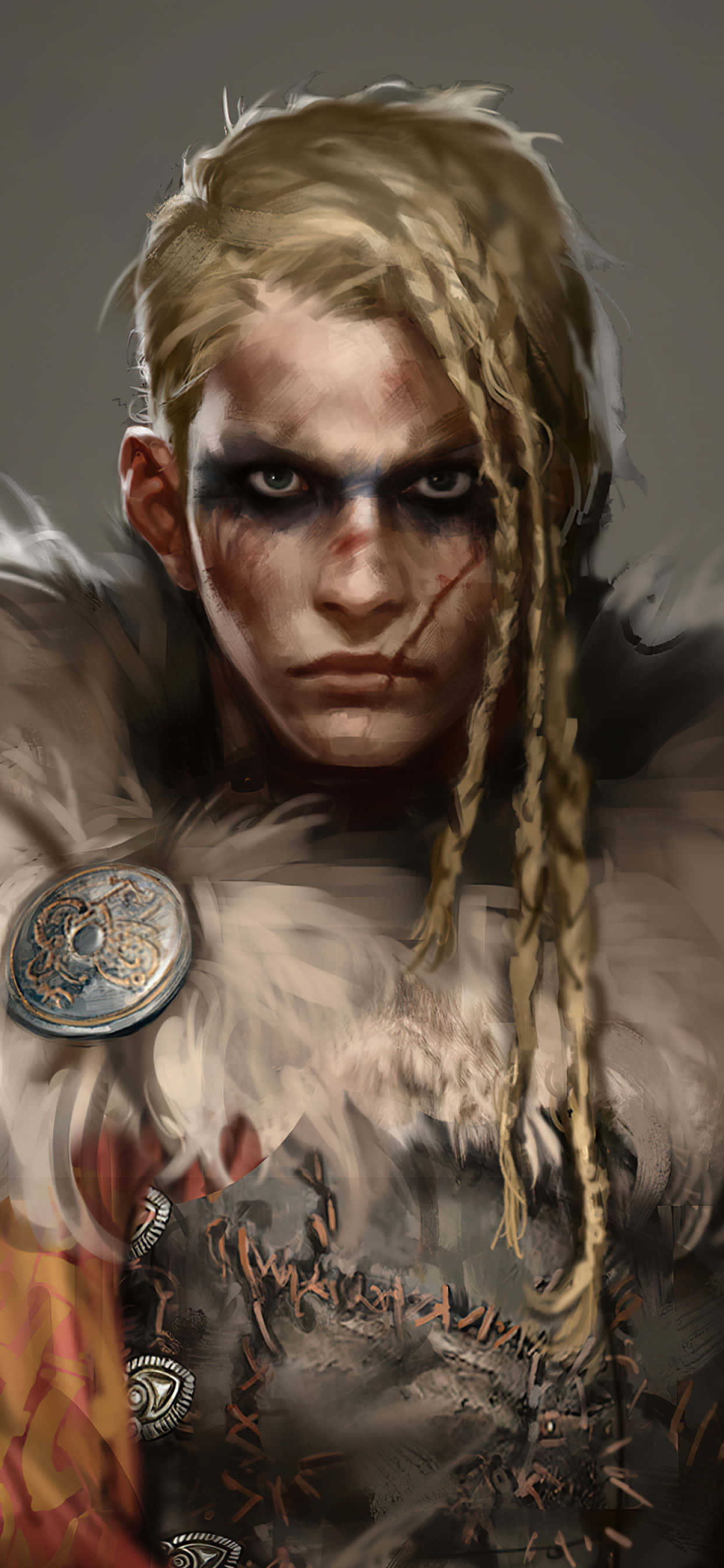 Eivor หญิงนักรบไวกิ้ง iPhone Xs Max พื้นหลัง Assassin's Creed Valhalla วอลเปเปอร์