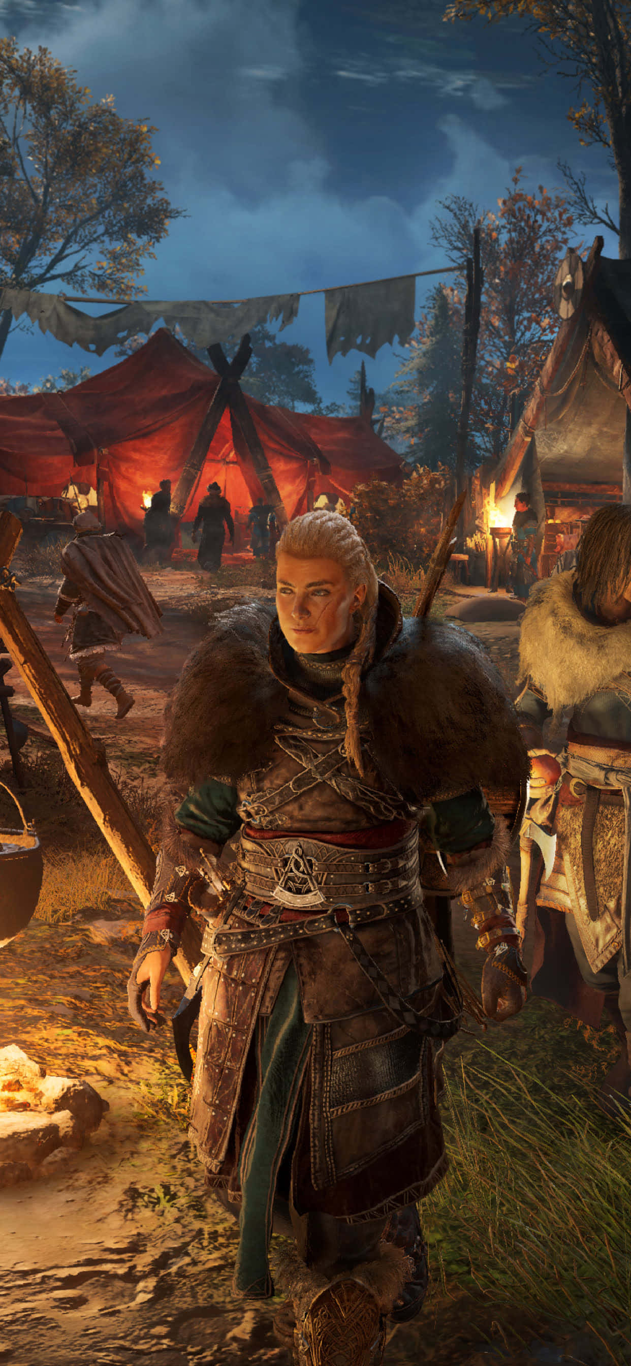 Eivor Varinsdottir สุดสวย iPhone Xs Max Assassin's Creed Valhalla พื้นหลัง วอลเปเปอร์