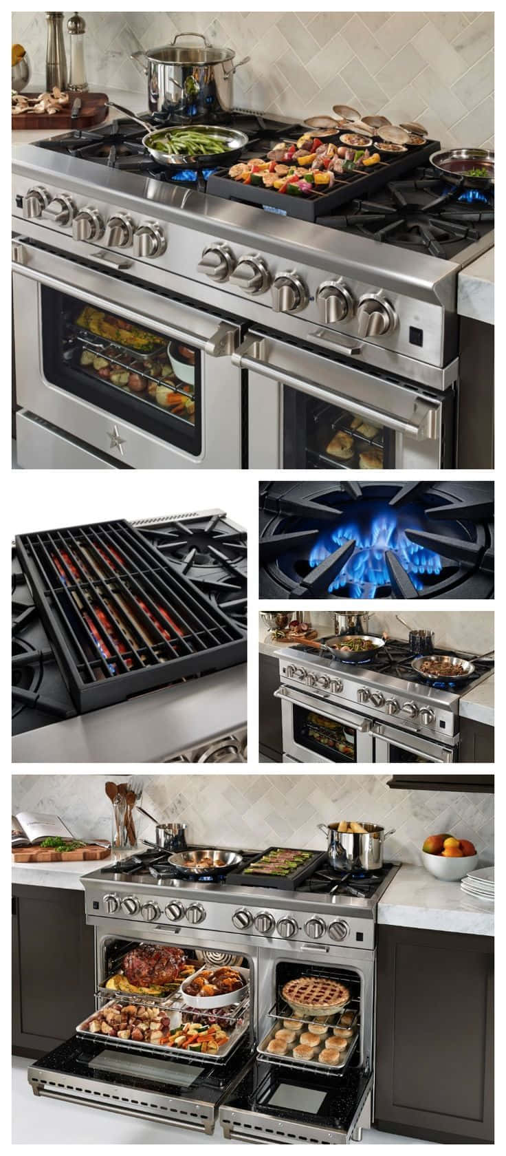 Elegant Modern Kitchen Stove วอลเปเปอร์