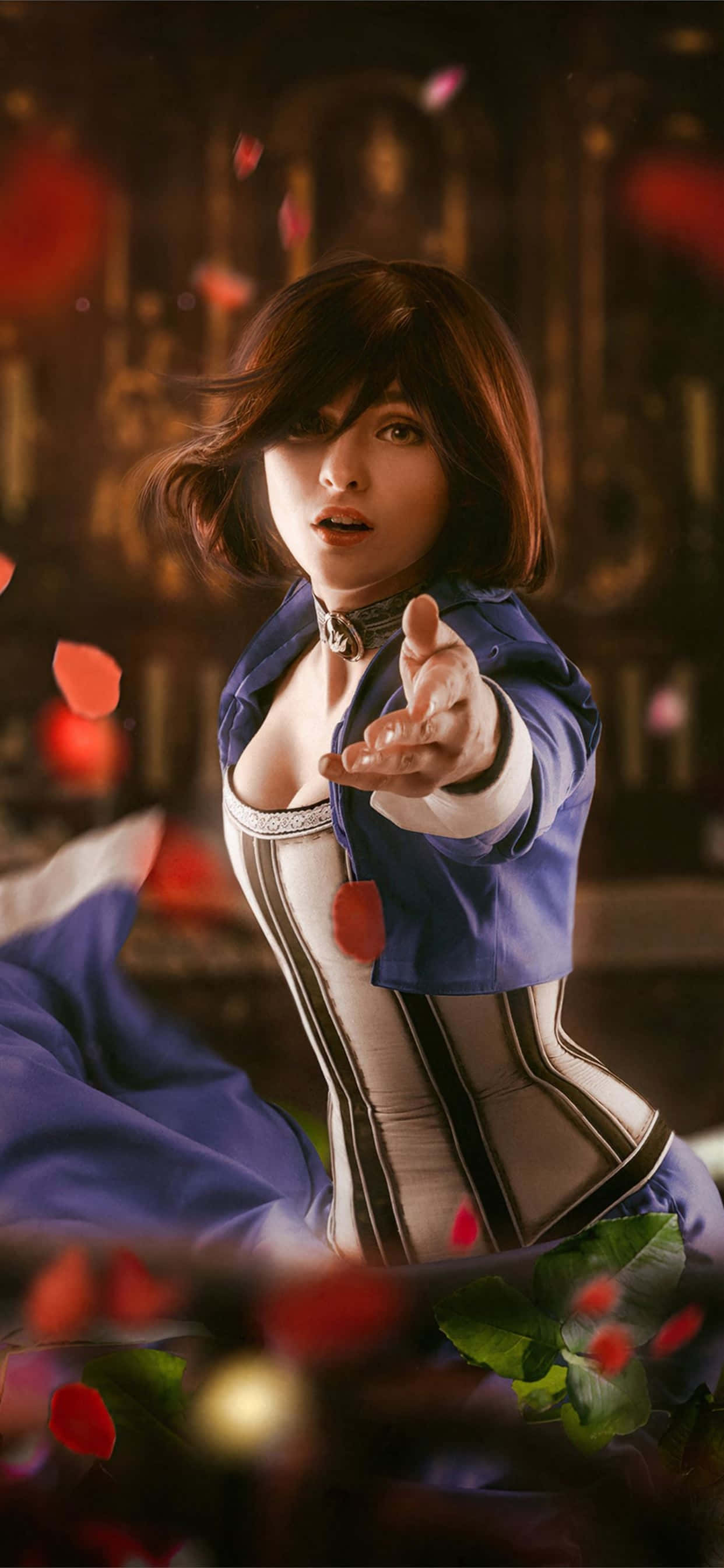 Elizabeth เบลอ iPhone Xs Max Bioshock Infinite พื้นหลัง วอลเปเปอร์