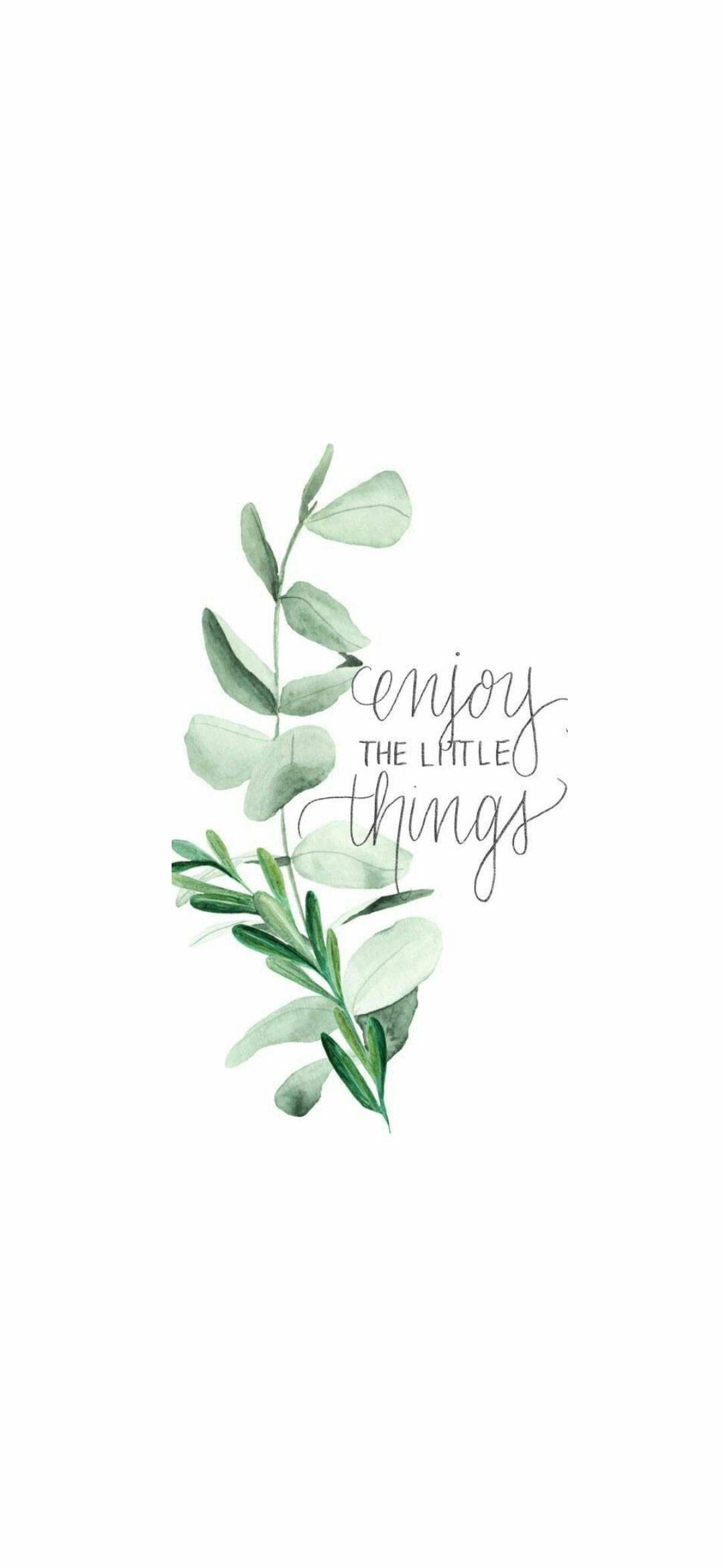 Enjoy Little Things iPhone สีขาว วอลเปเปอร์