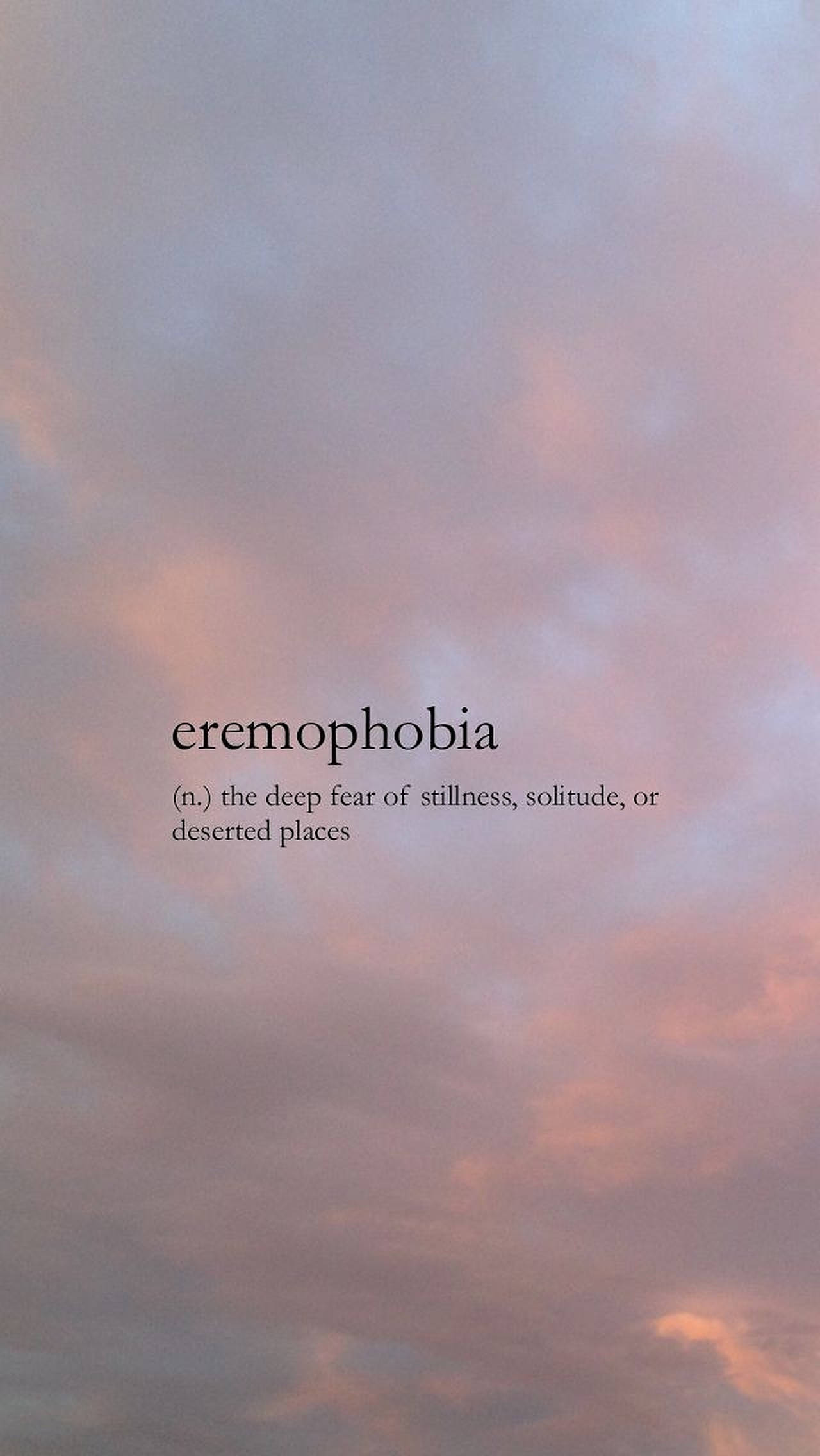 Eremophobia คำสวยงาม วอลเปเปอร์