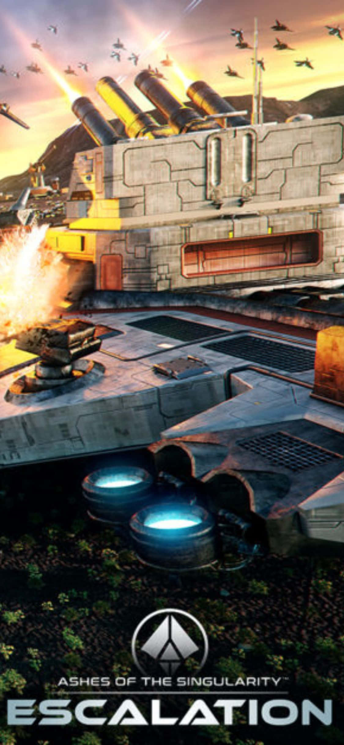 escalation - ยานอวกาศพร้อมเครื่องยิงจรวด วอลเปเปอร์
