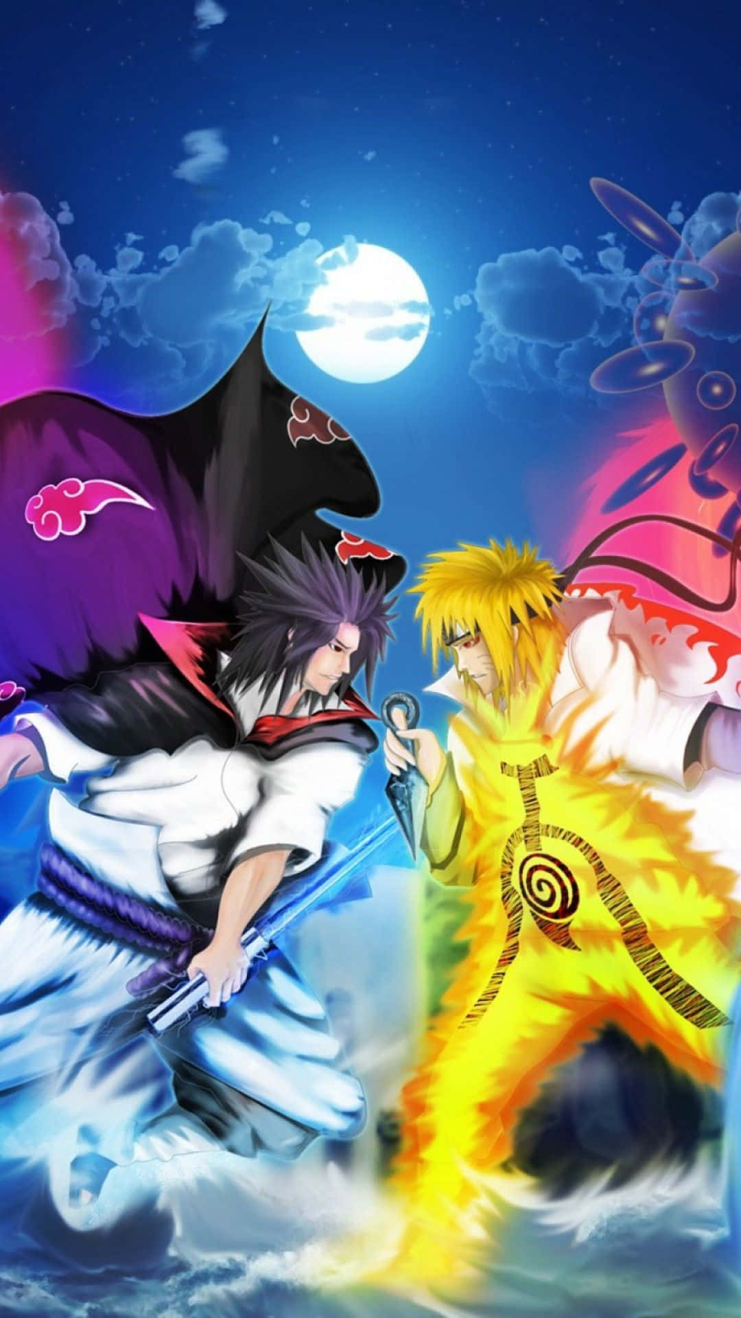 วอลเปเปอร์มือถือนารูโตะ Eternal Mangekyou Sharingan วอลเปเปอร์