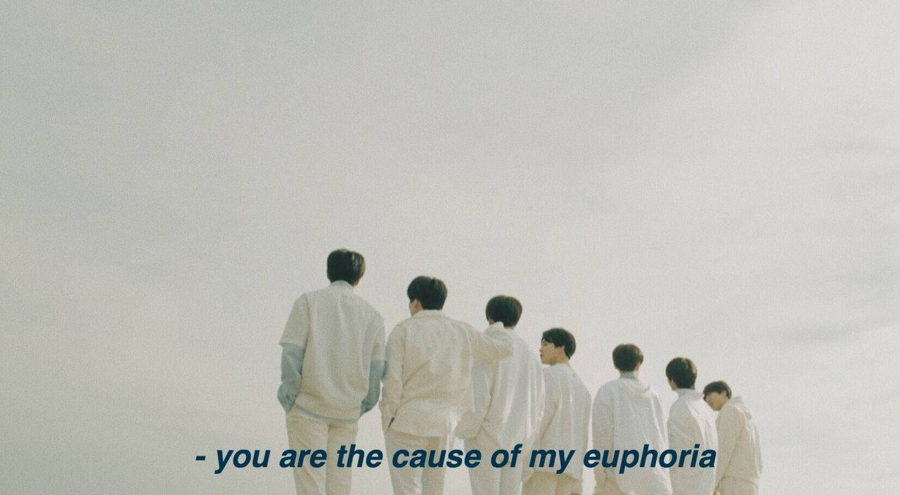 โน้ตบุ๊กเนื้อเพลง Euphoria BTS วอลเปเปอร์