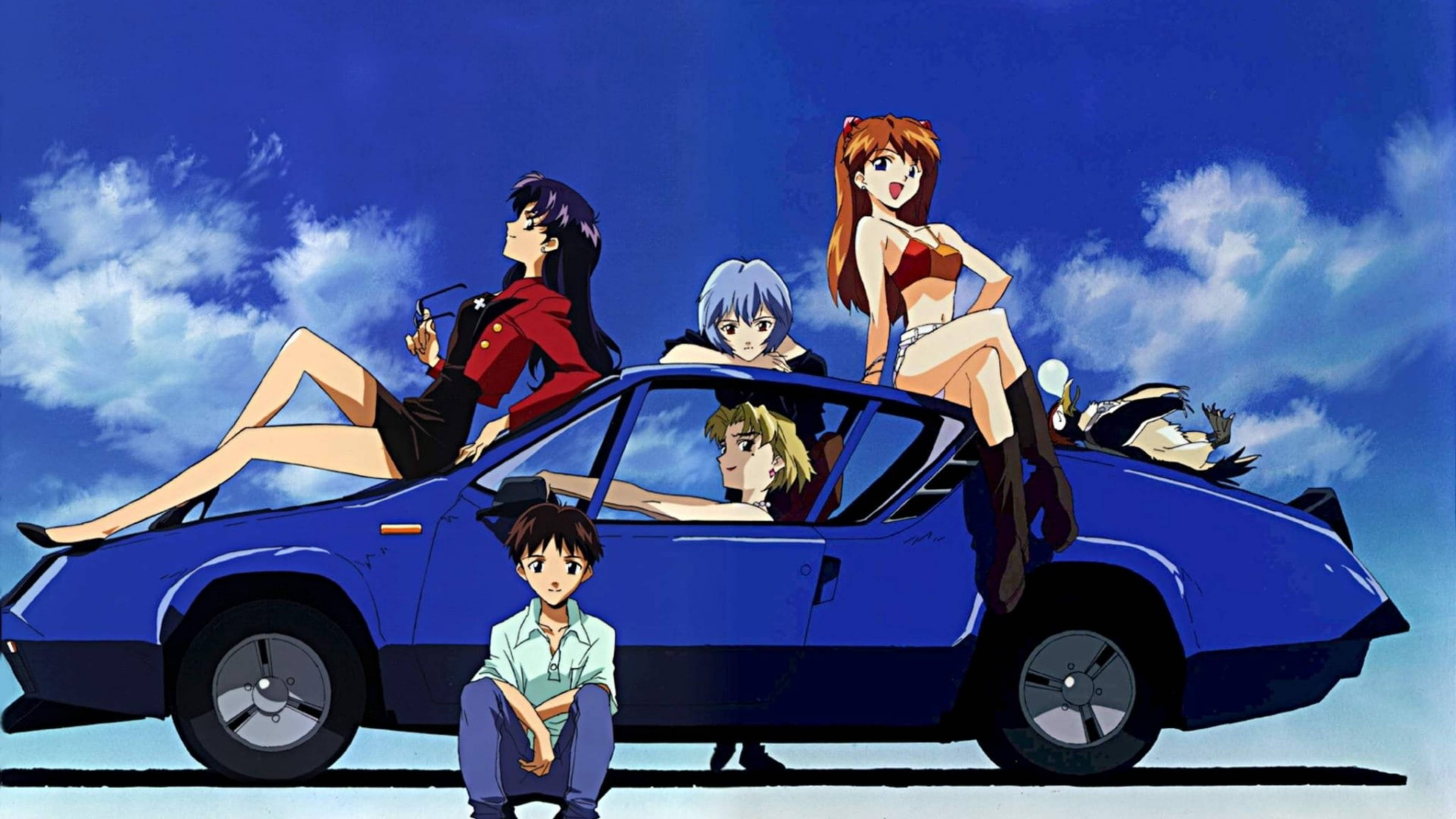 ตัวละคร Evangelion 4K ในรถ วอลเปเปอร์