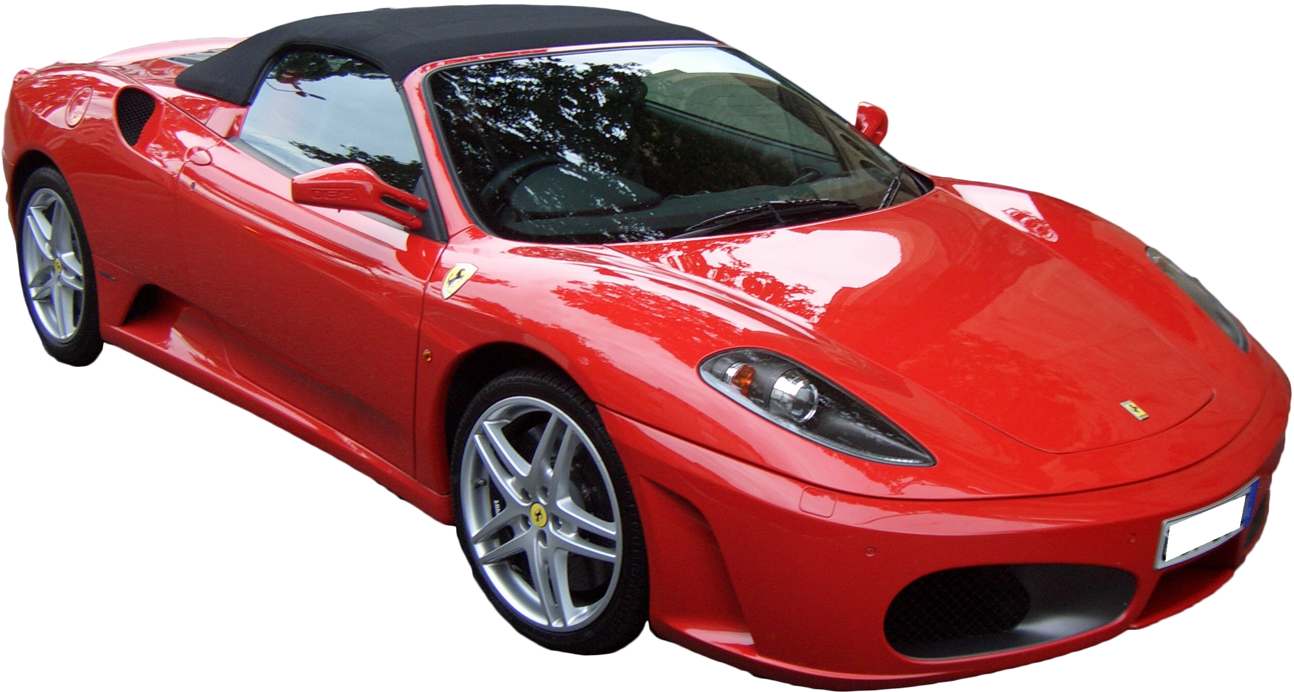 红色法拉利F430 Spider敞篷跑车 วอลเปเปอร์
