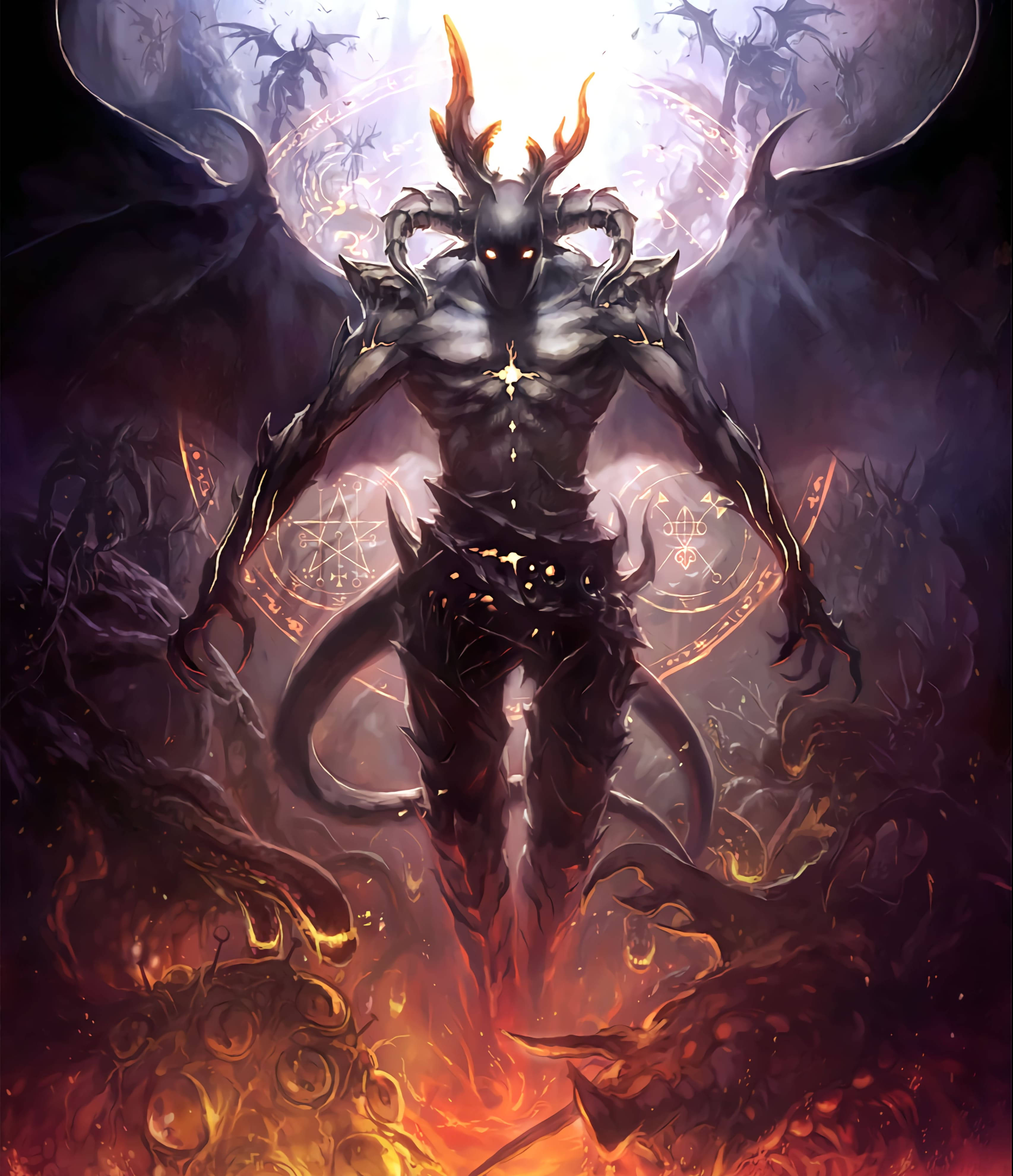 Fantasy Devil With Wings วอลเปเปอร์