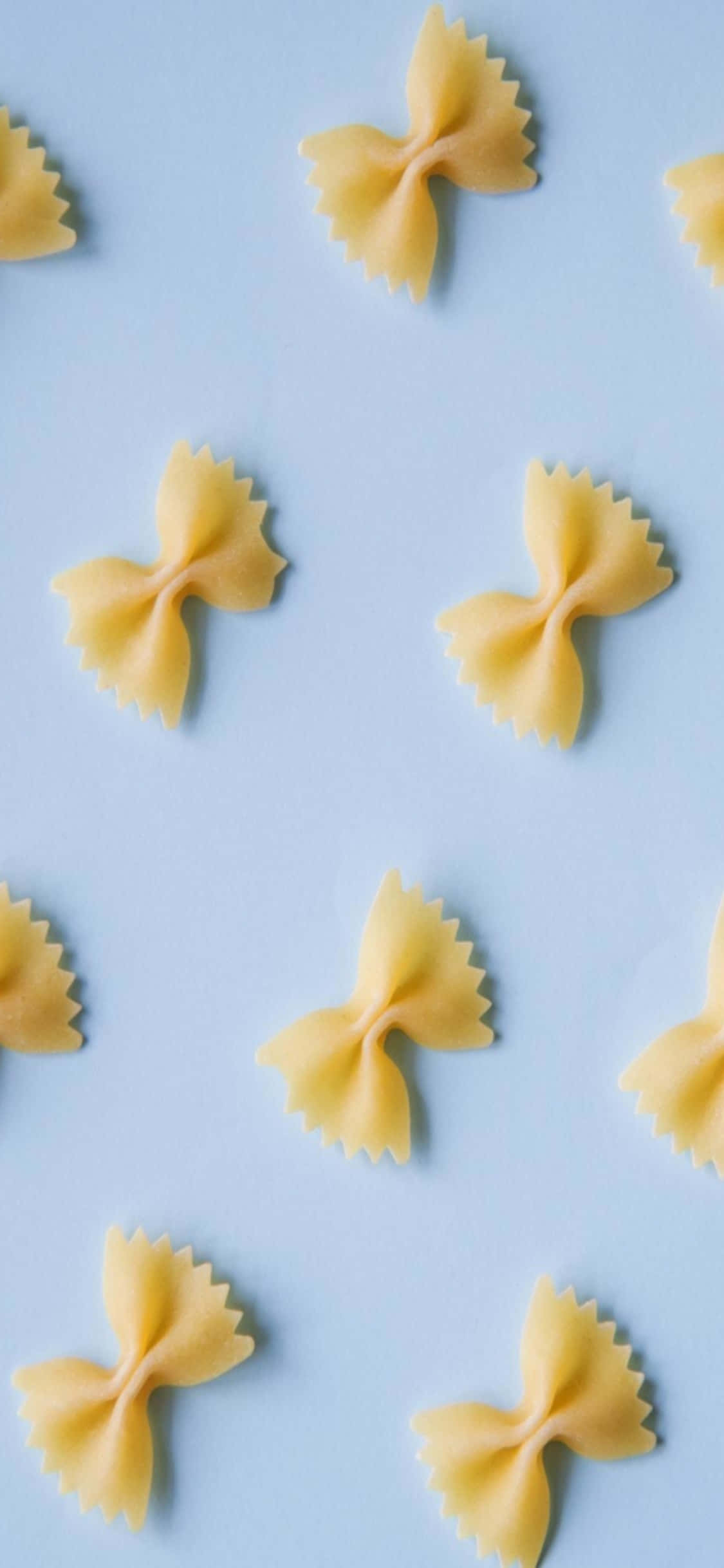 Farfalle iPhone X พาสต้าพื้นหลัง วอลเปเปอร์