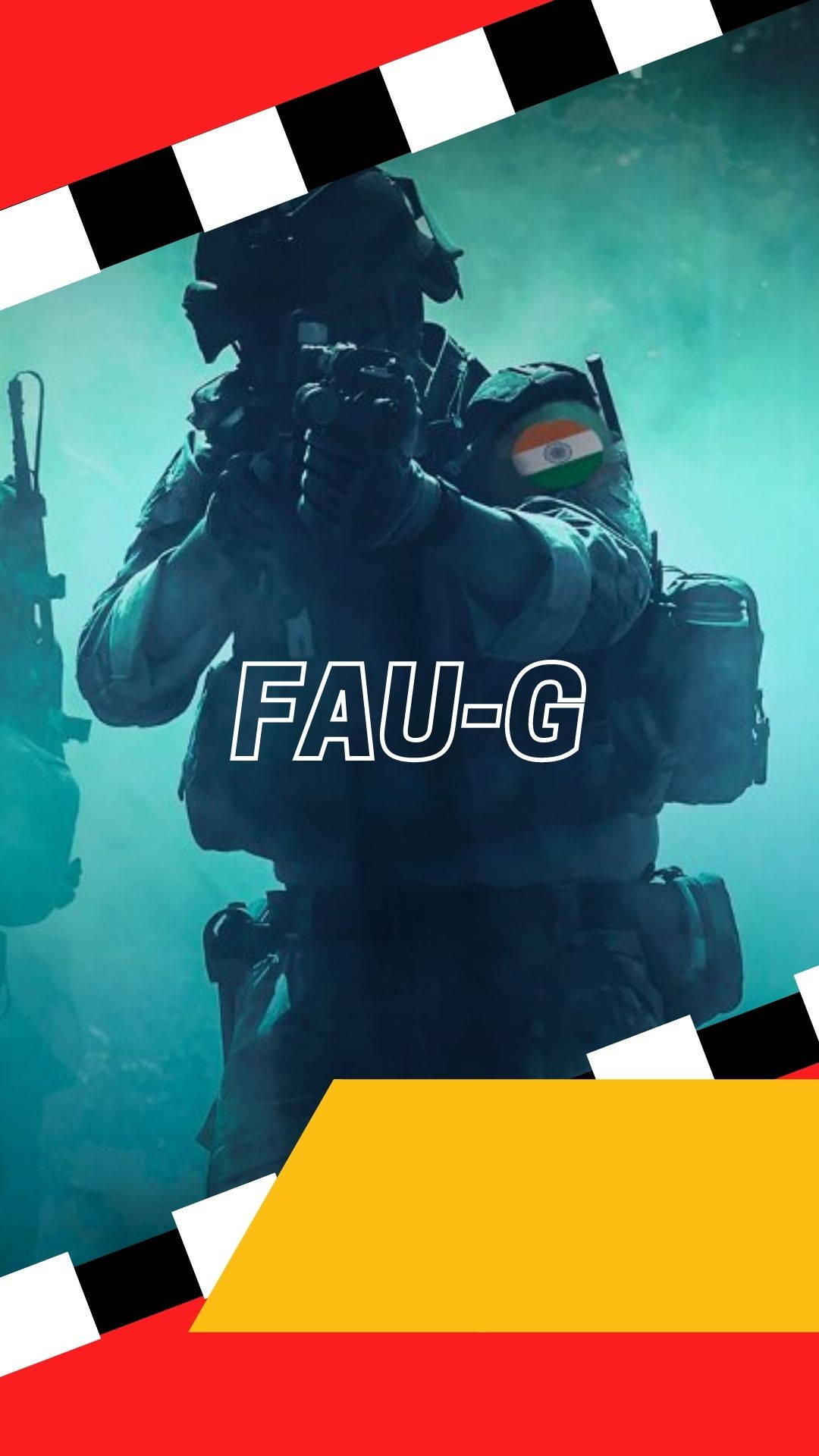 ทหารเล็งปืน FAU-G สีสันสดใส วอลเปเปอร์