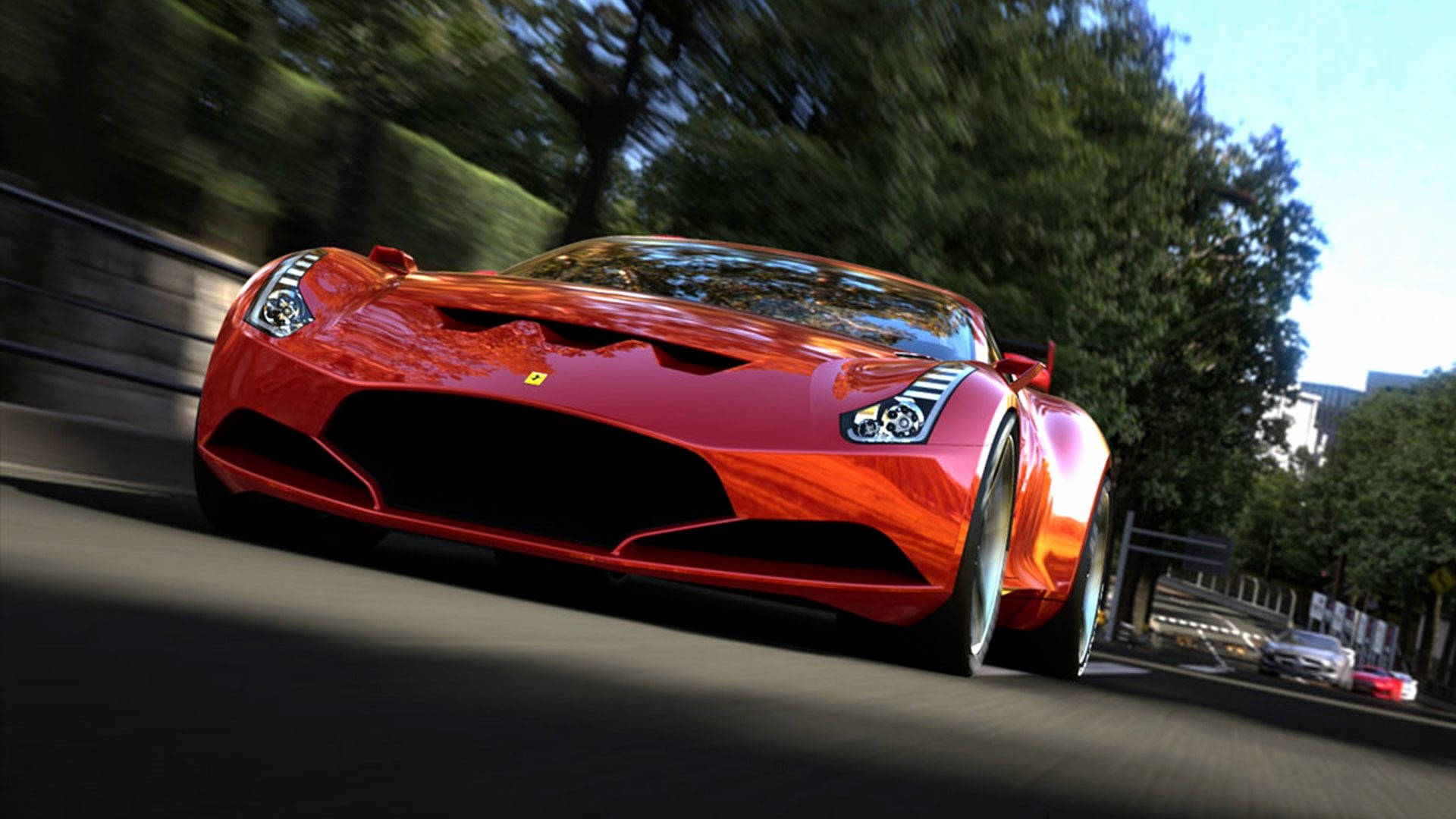 รถสปอร์ต Ferrari 288 GTO สีแดงมาแรง วอลเปเปอร์