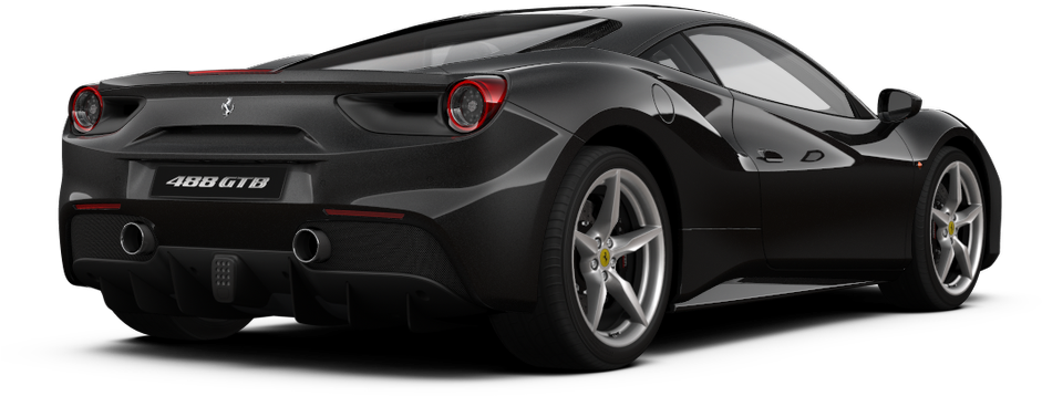 Ferrari488 G T B มุมมองด้านหลัง วอลเปเปอร์