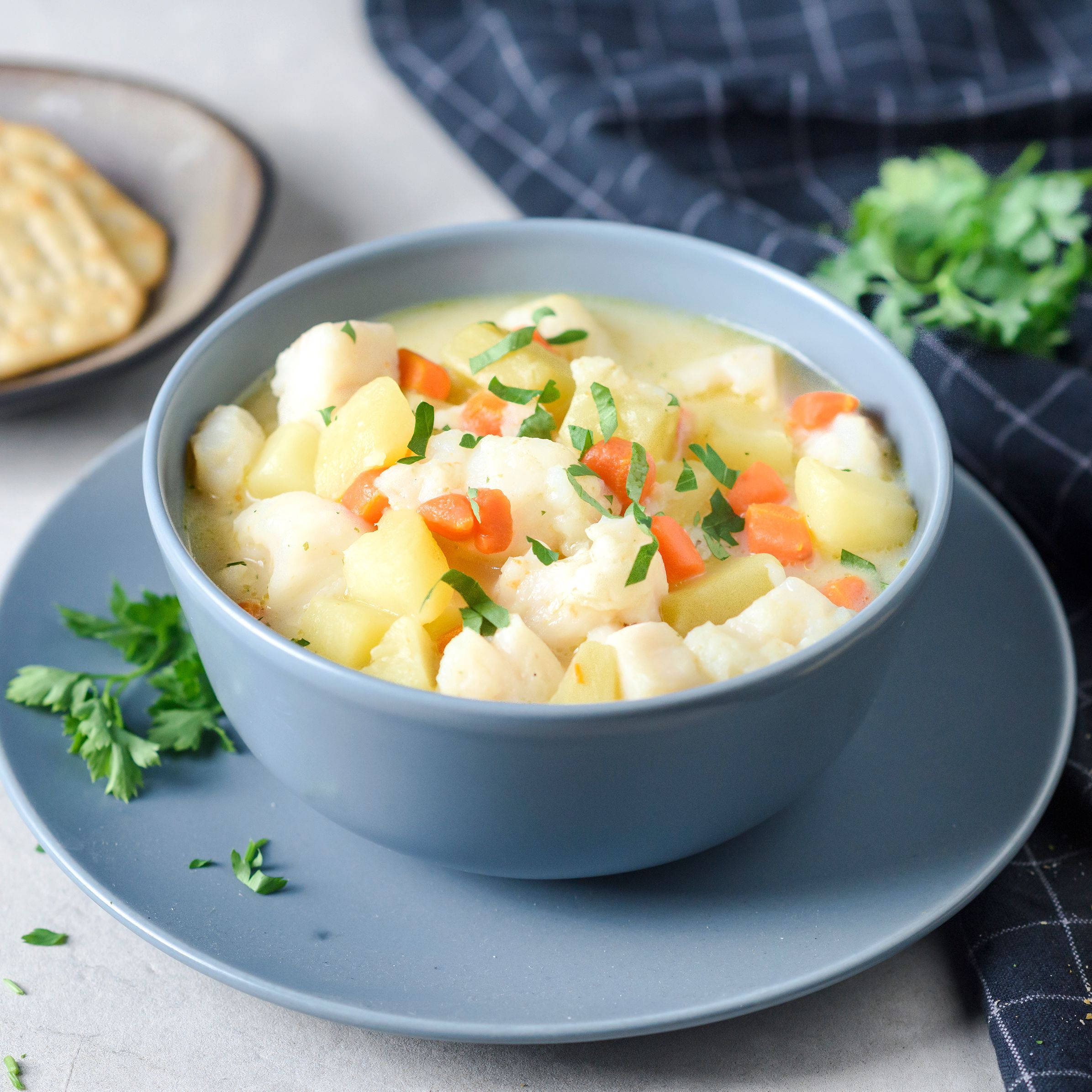 Fish Potato Chowder วอลเปเปอร์