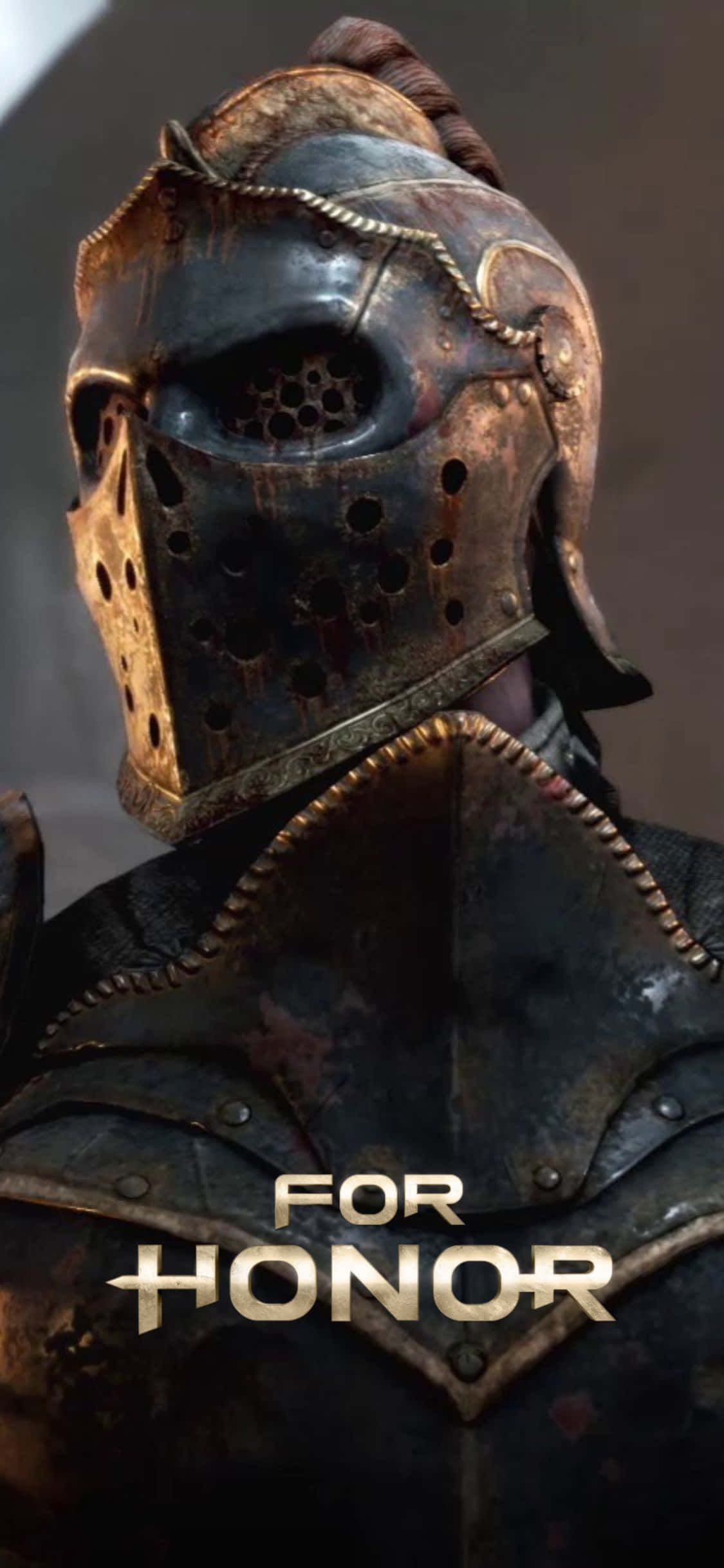 ชายในชุดเกราะพร้อมคำว่า for honor วอลเปเปอร์