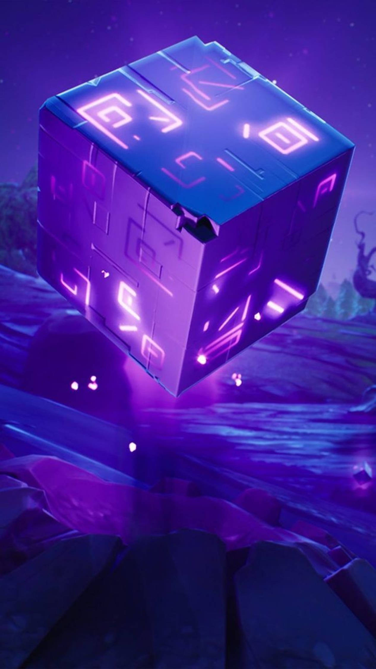 หินเงาสีม่วง Fortnite แอนดรอยด์ 4K วอลเปเปอร์