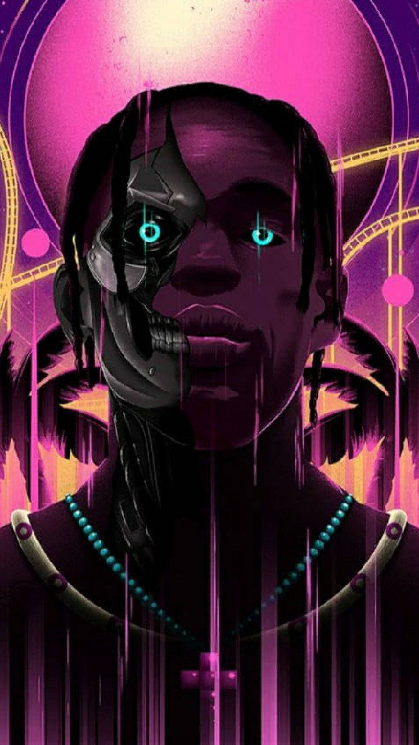 ภาพโปรไฟล์ Fortnite ชุด Astronomical Bundle ของ Travis Scott วอลเปเปอร์