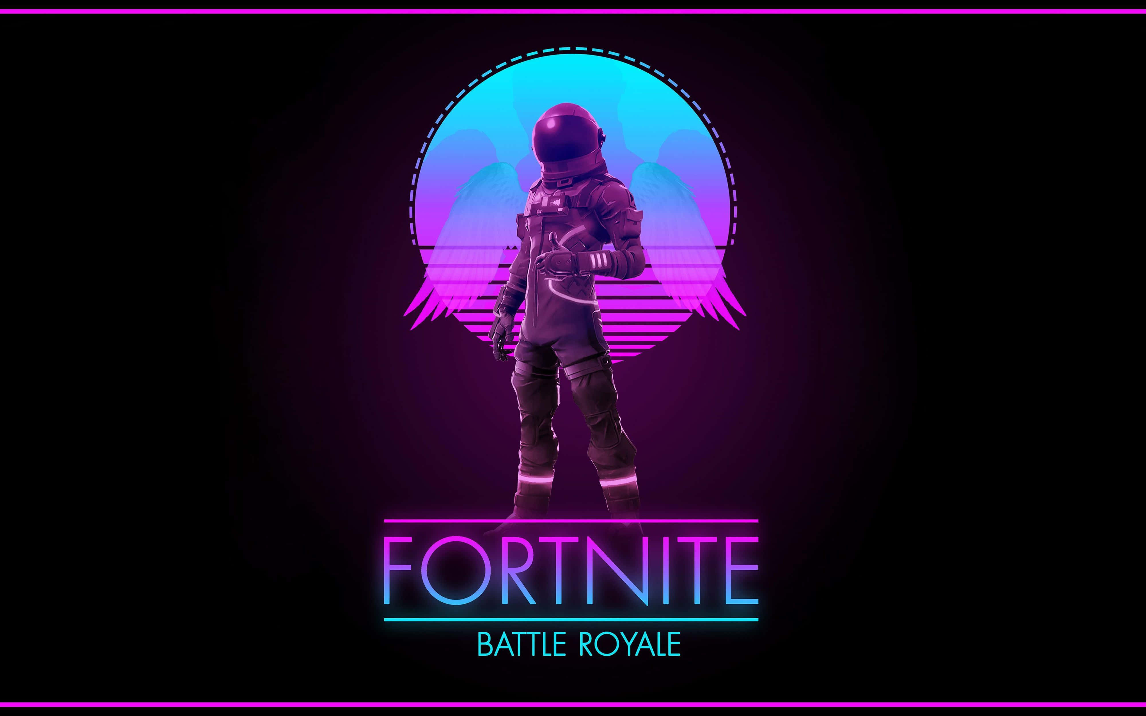 Fortnite Battle Royale แนว Vaporwave 4K วอลเปเปอร์