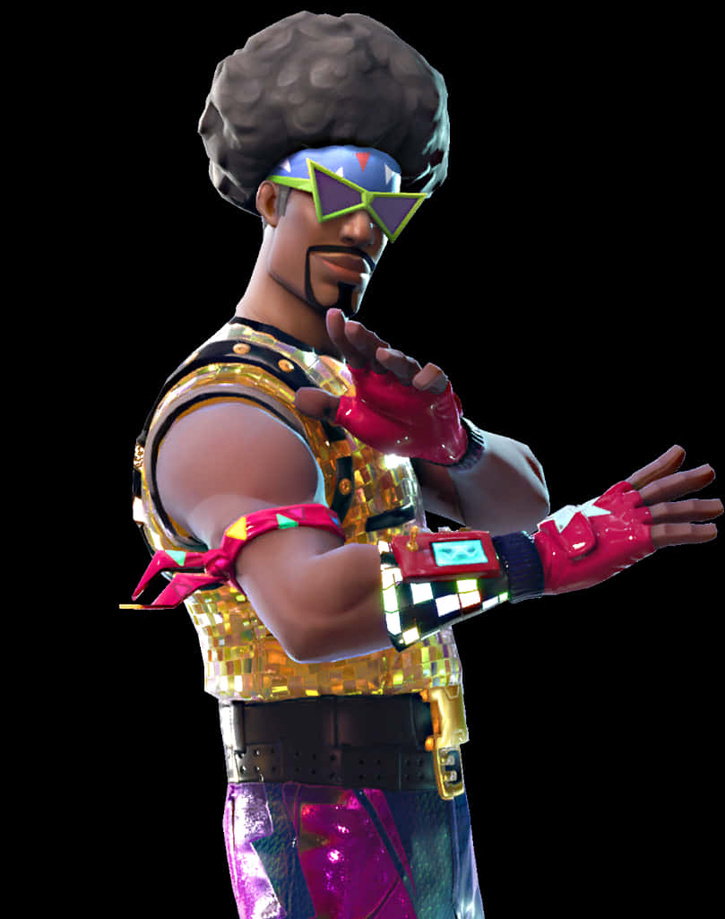 ตัวละครฟันกี้ดิสโก้ Fortnite วอลเปเปอร์