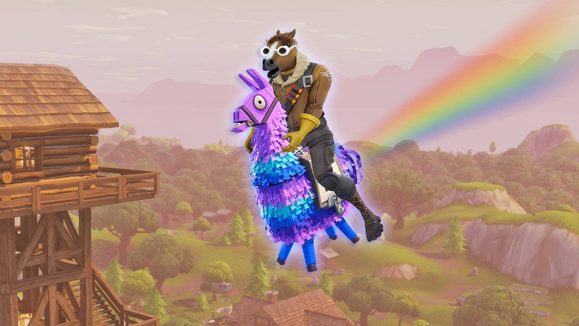 ขี่ม้ามีม Fortnite วอลเปเปอร์