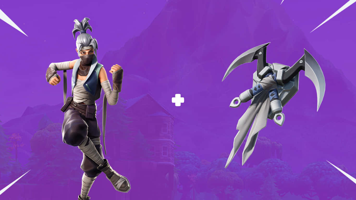 Fortnite Kuno สีม่วง วอลเปเปอร์