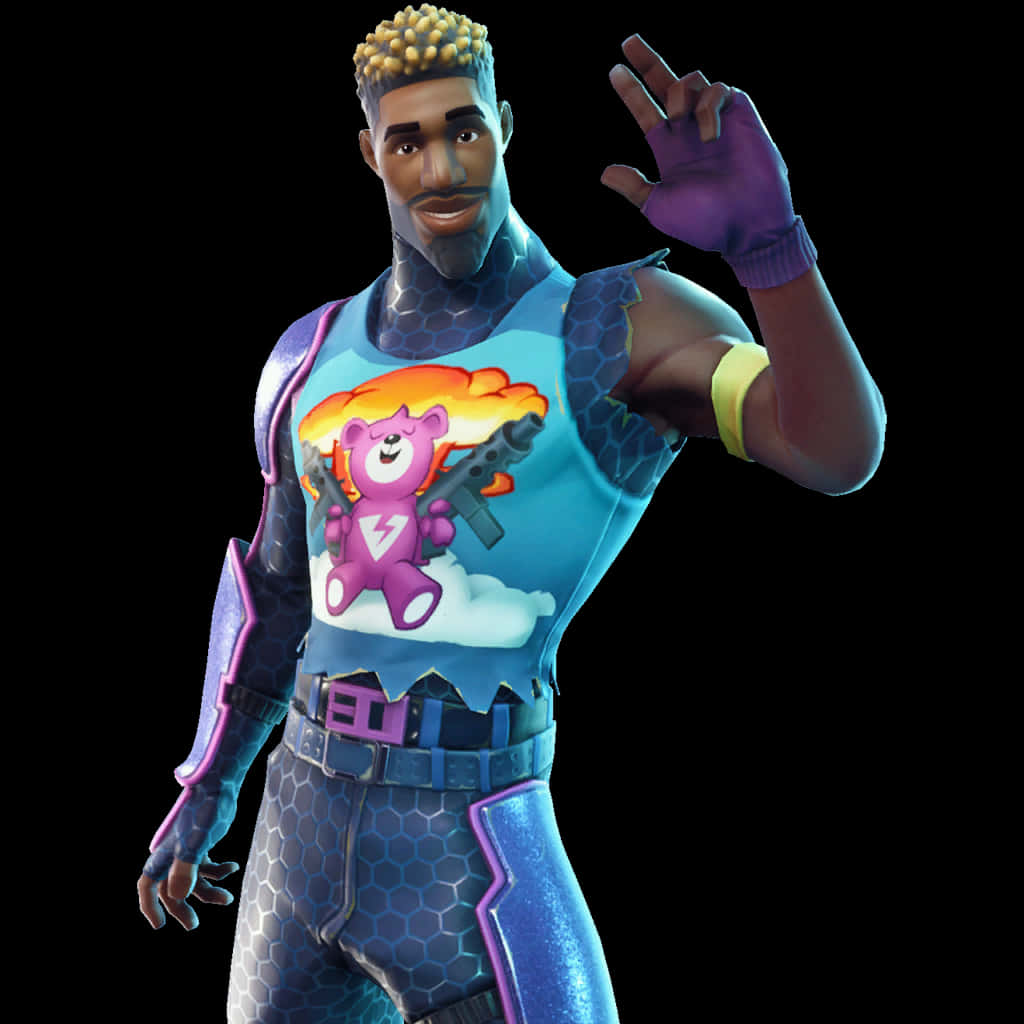 ตัวละคร Fortnite โโบกมือทักทาย วอลเปเปอร์