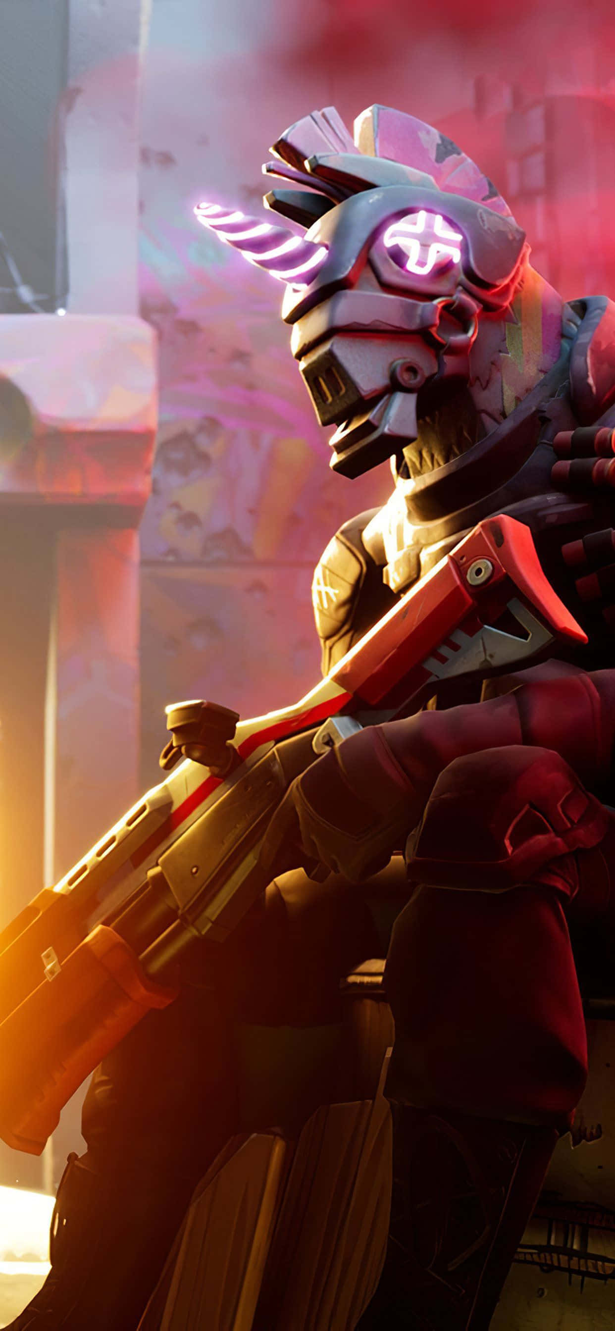 ตัวละคร Fortnite ในหมวกยูนิคอร์น วอลเปเปอร์