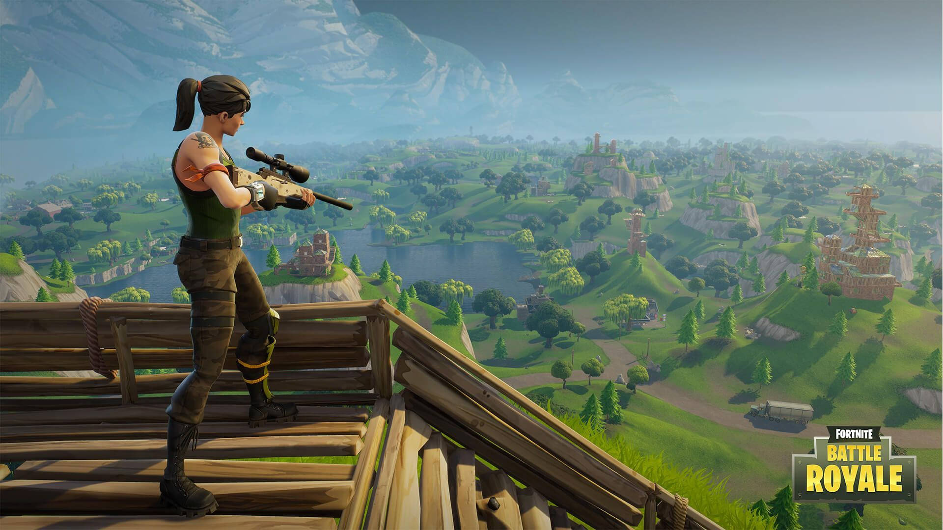 เอาชนะคู่ต่อสู้ด้วยเทคนิคการซุ่มยิงอันแม่นยำใน Fortnite วอลเปเปอร์
