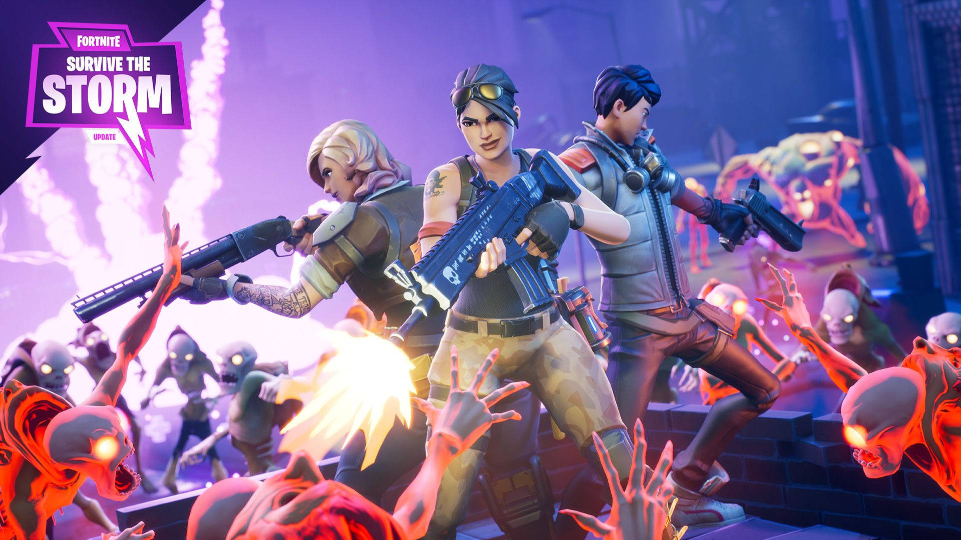 เอาชีวิตรอดจากพายุใน Fortnite วอลเปเปอร์