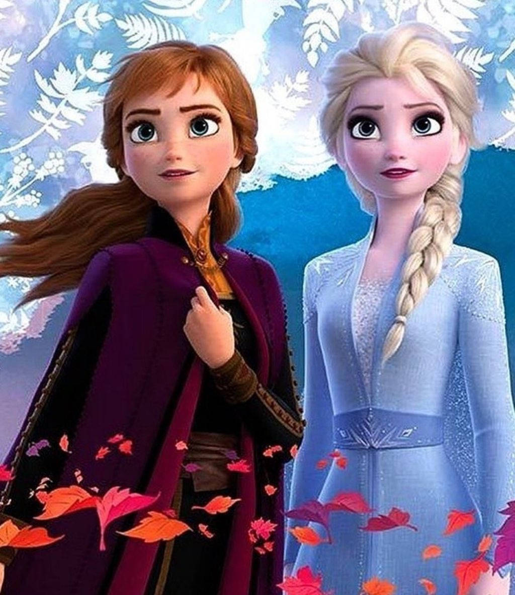 พี่น้อง - เอลซาและแอนนา จาก Frozen 2 วอลเปเปอร์