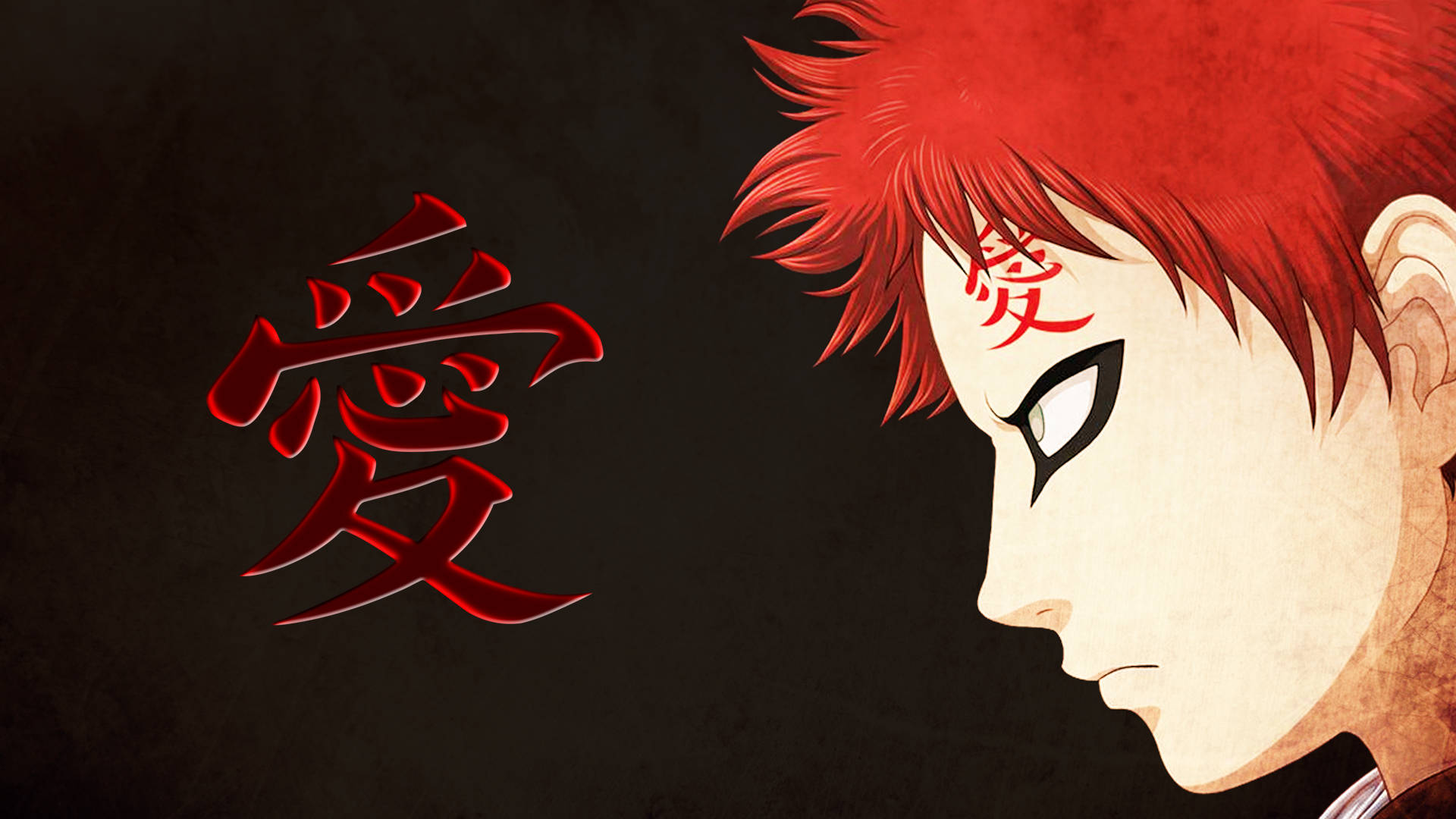 สัญลักษณ์หน้าผากของ Gaara Naruto iPad วอลเปเปอร์