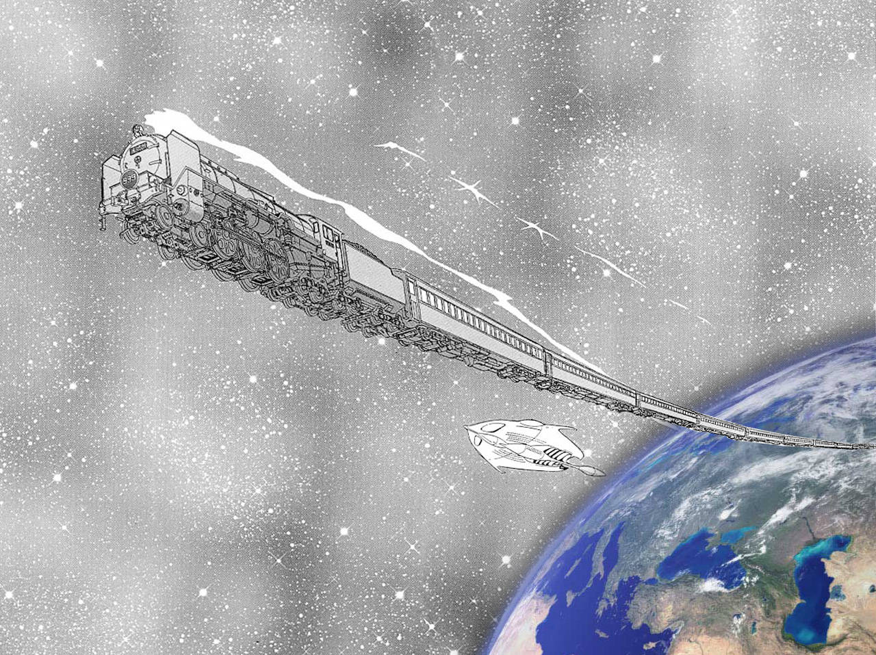 แผงมังงะ Galaxy Express 999 วอลเปเปอร์