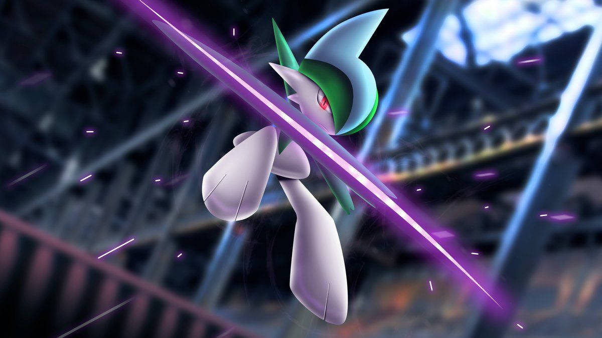 Gallade ฟันแสงสีม่วง วอลเปเปอร์