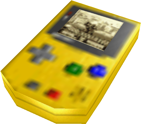 เหลือง Gameboy คลาสสิก พื้นหลังเบลอ วอลเปเปอร์