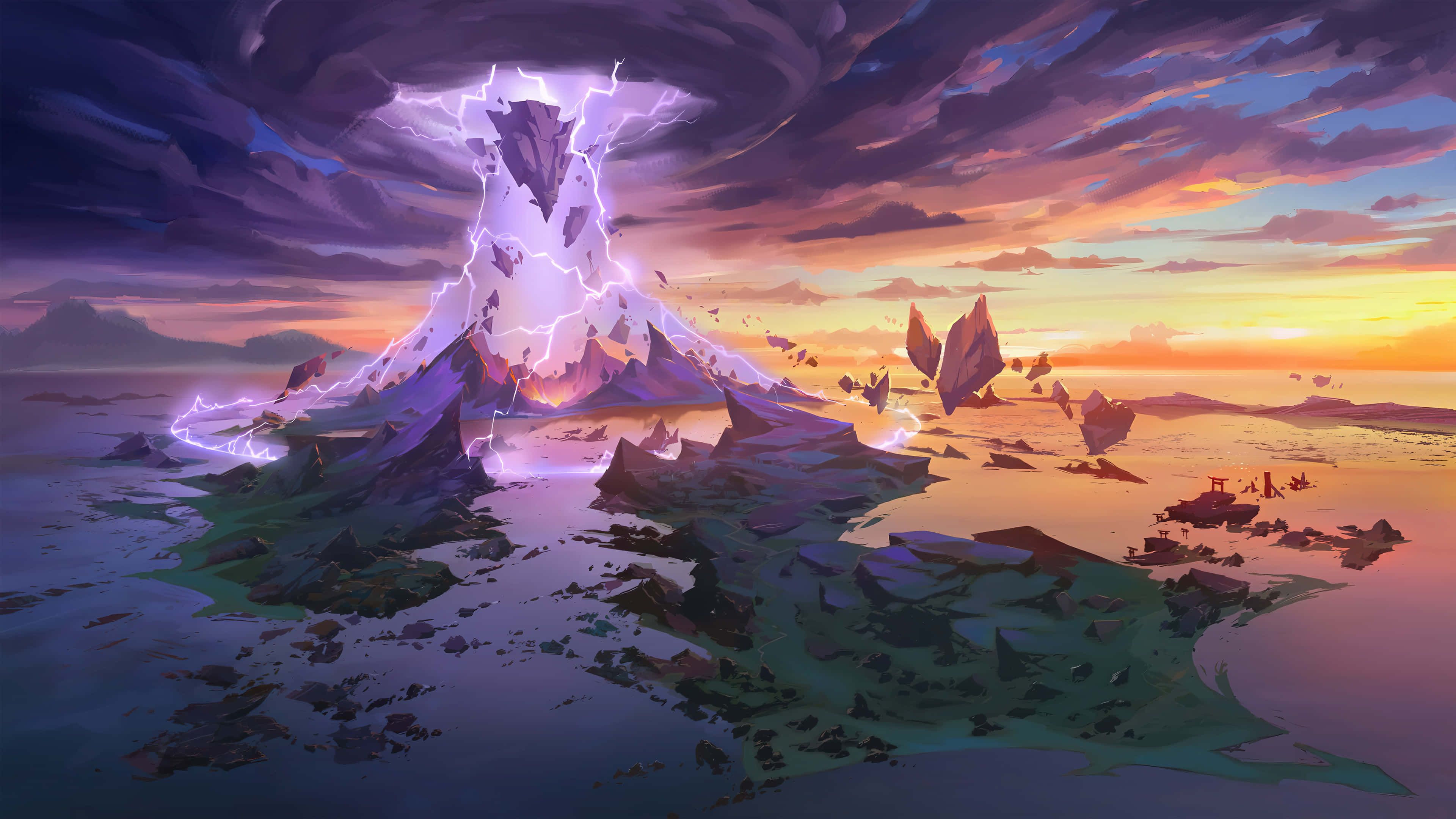 ภาพเกาะเซไรจากเกม Genshin Impact วอลเปเปอร์