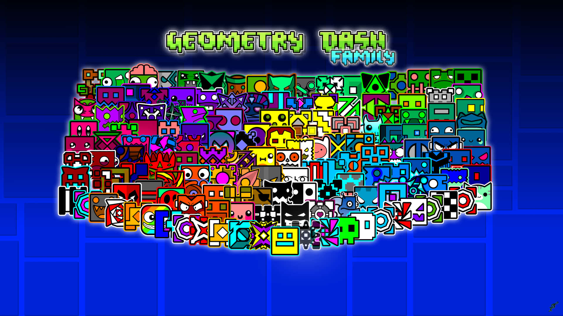 ตัวละคร Geometry Dash รวมกัน วอลเปเปอร์