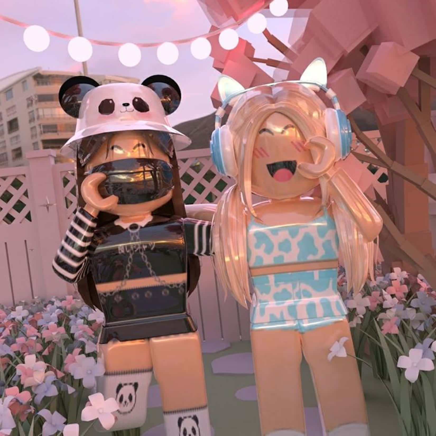 GFX สาวปาร์ตี้ Roblox วอลเปเปอร์