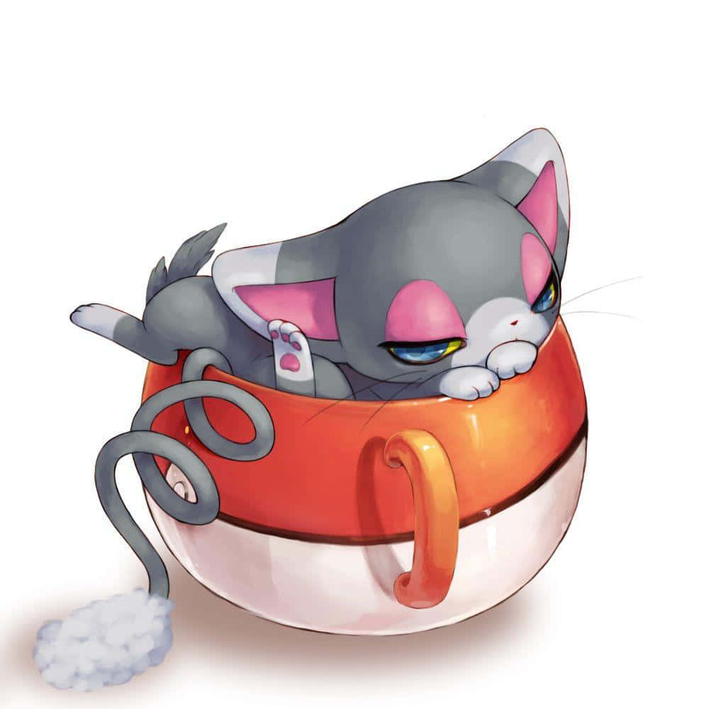 Glameow หลับในแก้ว วอลเปเปอร์