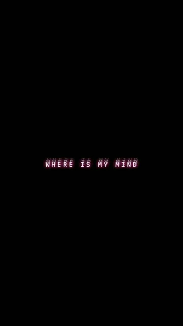 กราฟิกข้อความ Glitching Where Is My Mind วอลเปเปอร์