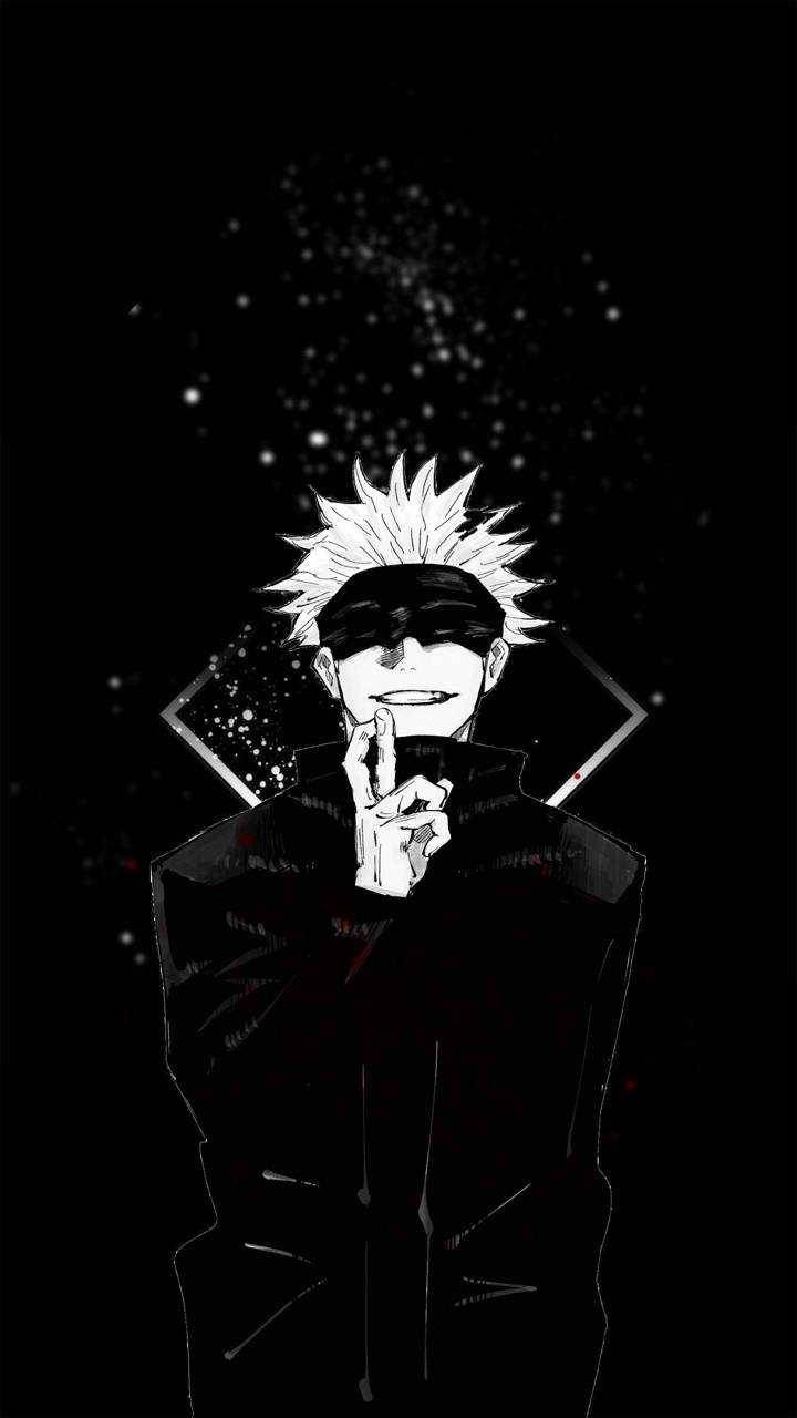 Gojo ดำ Jujutsu Kaisen iPhone วอลเปเปอร์