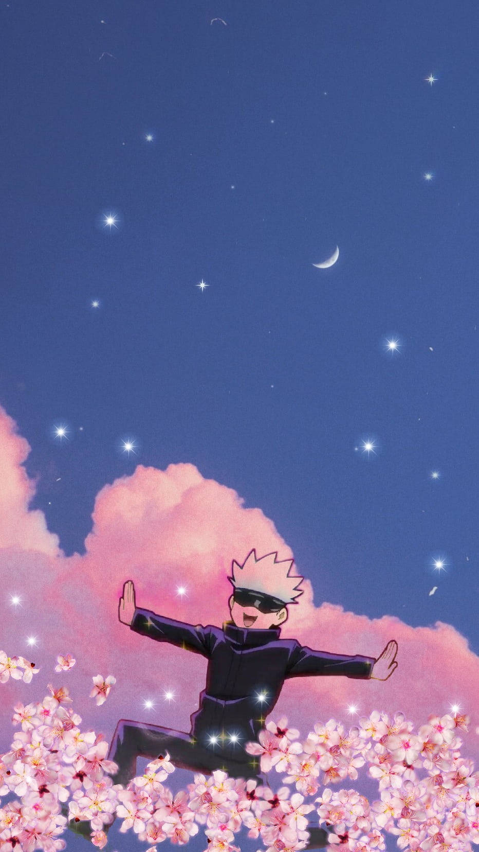 Gojo วิ่ง Jujutsu Kaisen iPhone วอลเปเปอร์