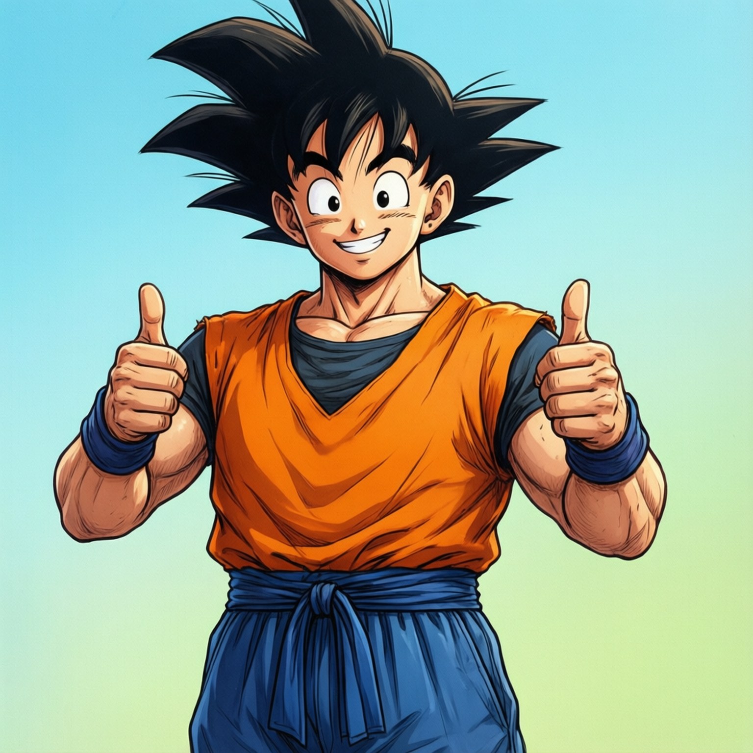 Goku มีความสุข วอลเปเปอร์