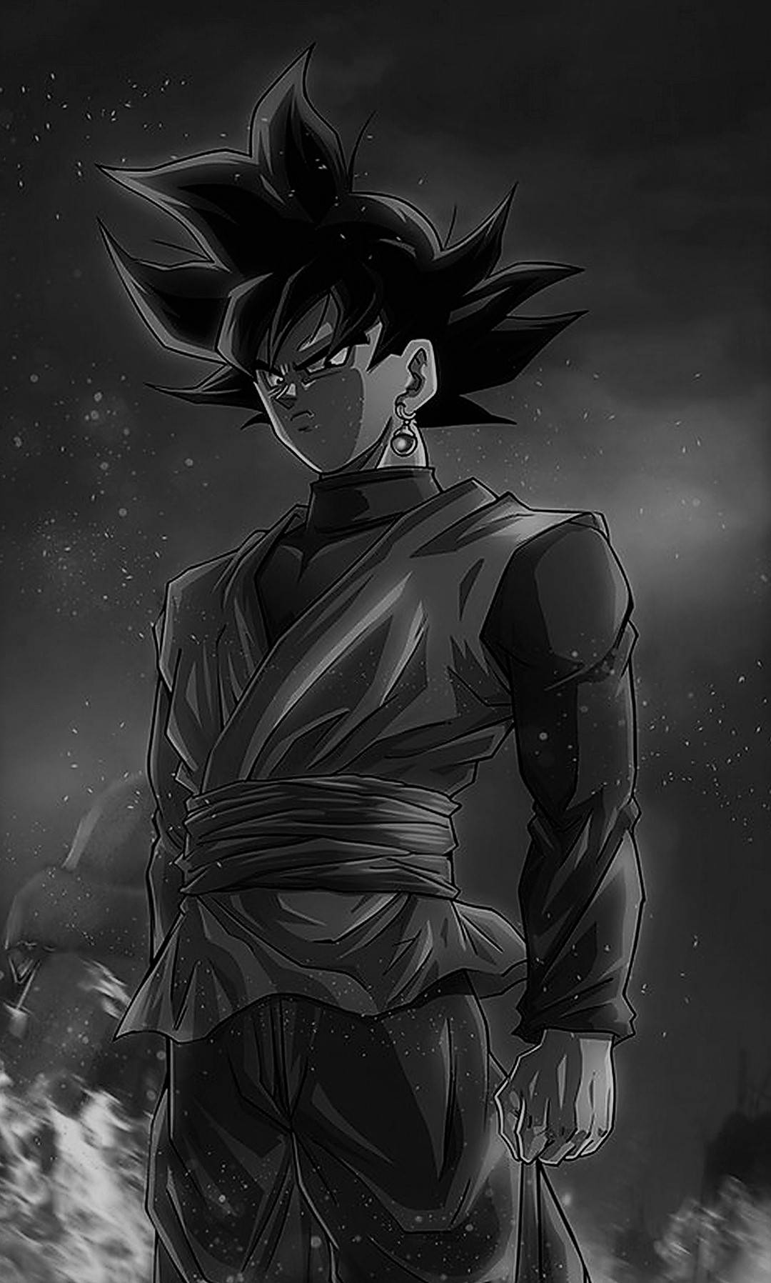 Goku ขาวดำ HD วอลเปเปอร์