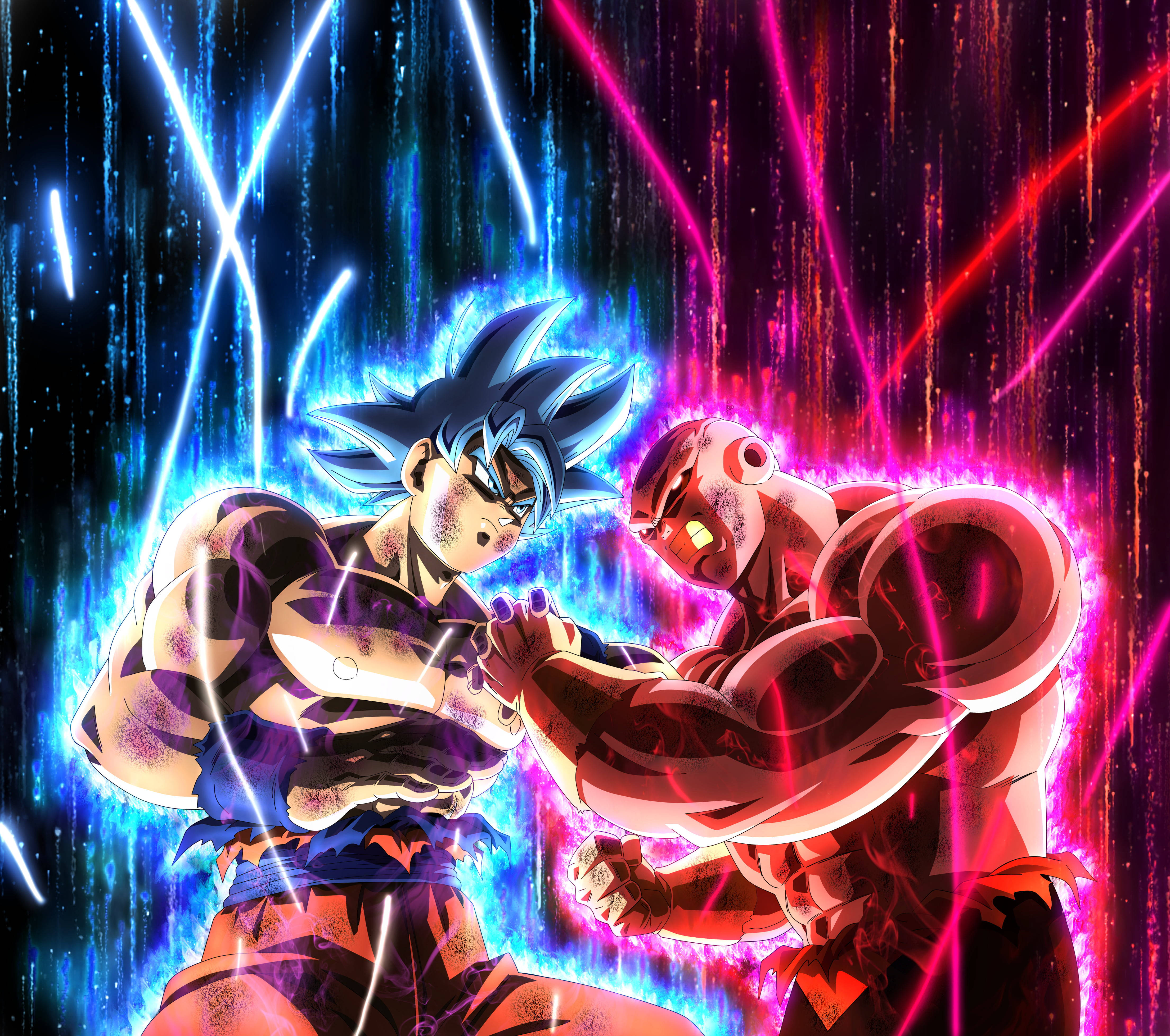 Goku และ Jiren DBZ 4K วอลเปเปอร์