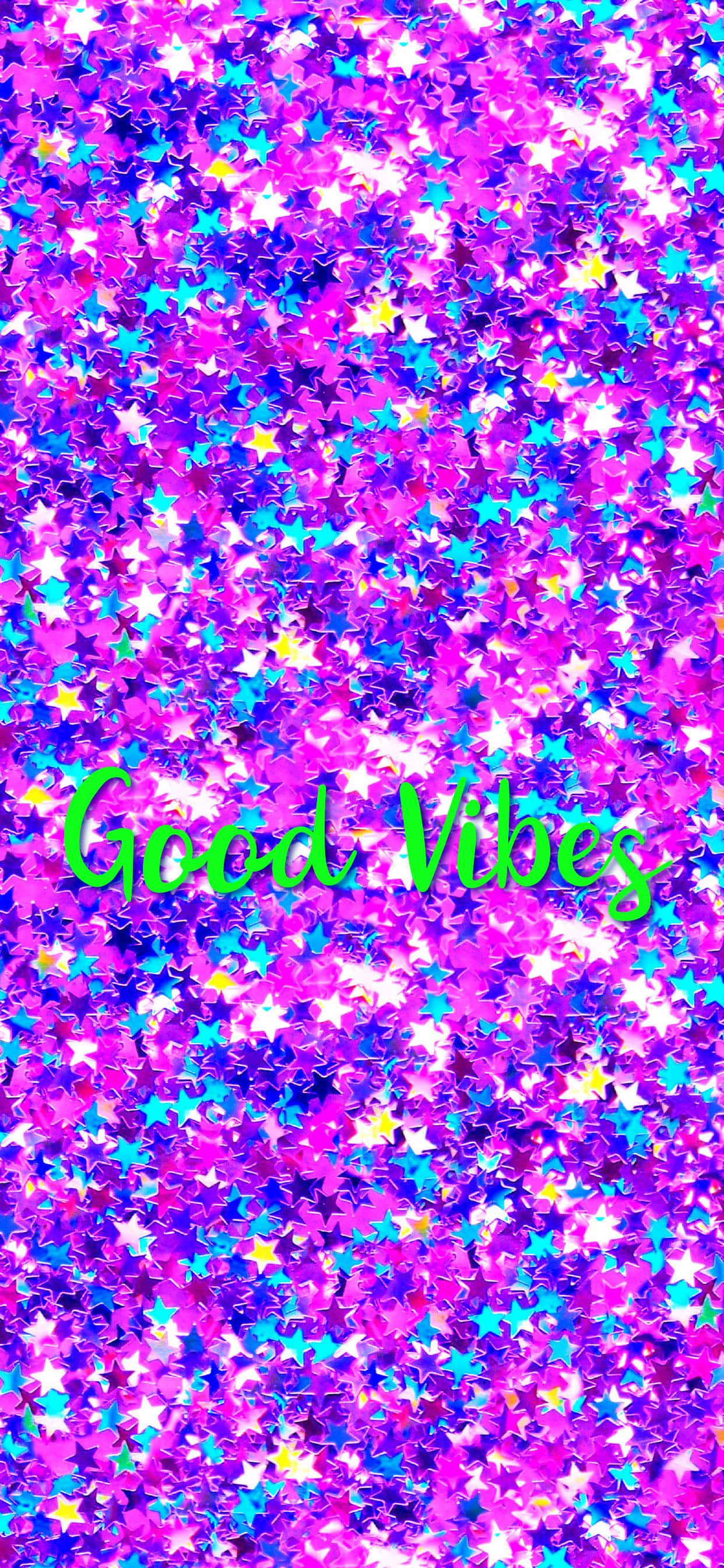 เลื่อมรูปดาว Good Vibes iPhone วอลเปเปอร์
