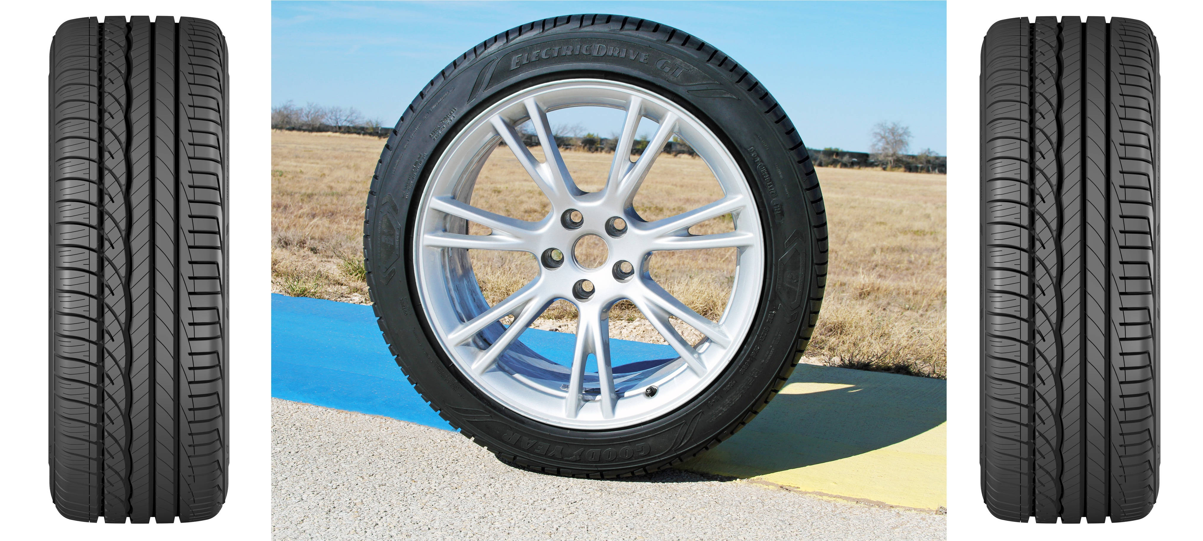 ยาง Goodyear ติดตั้งบน Tesla Model Y วอลเปเปอร์