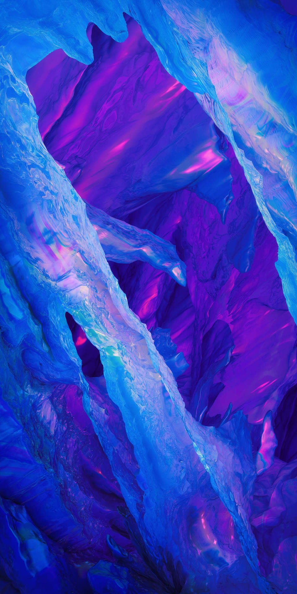 Google Pixel 4k ถ้ำคริสตัล — สีม่วงสวยงาม GIF วอลเปเปอร์