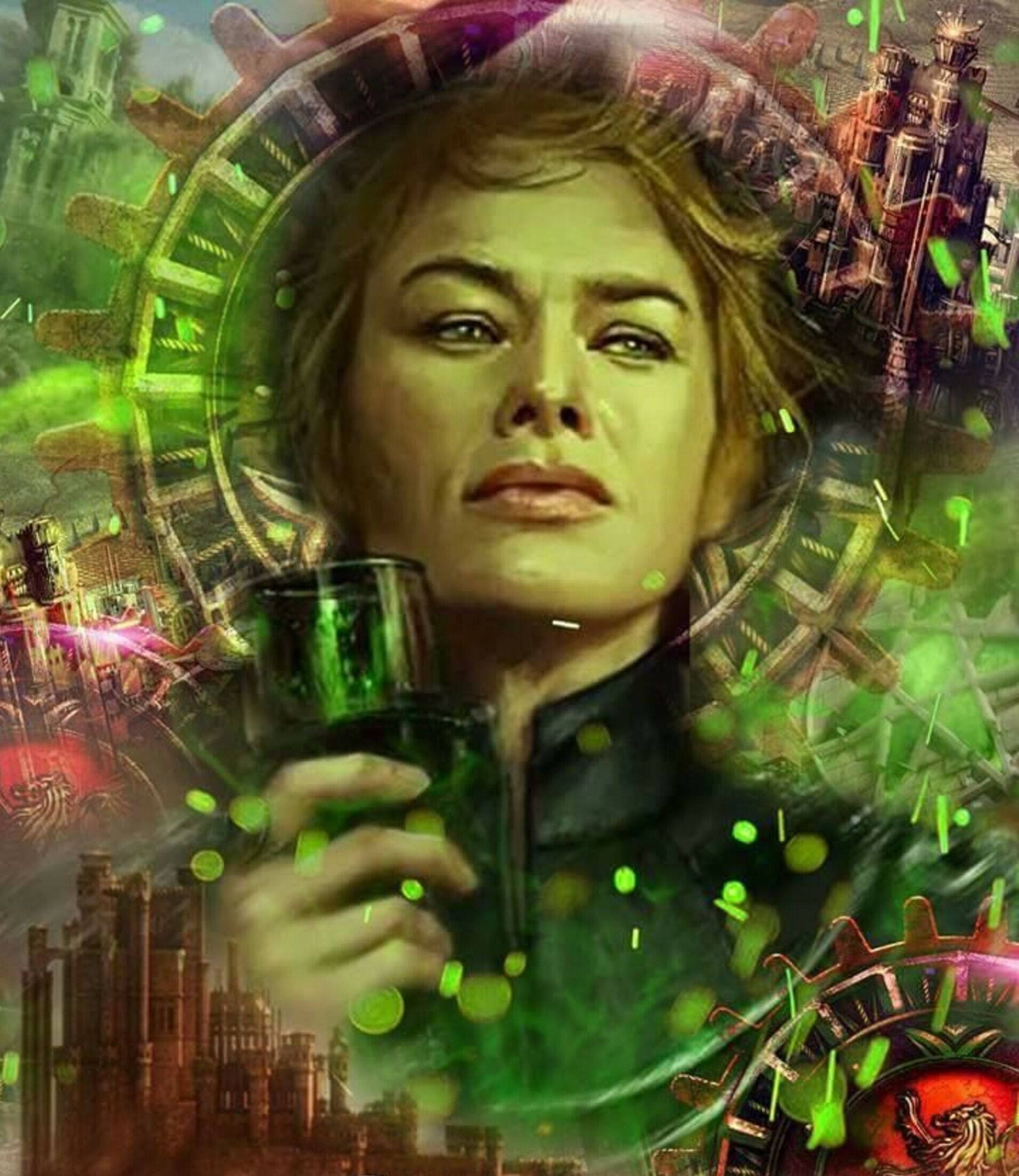 GOT Cersei Lannister Digital Art วอลเปเปอร์