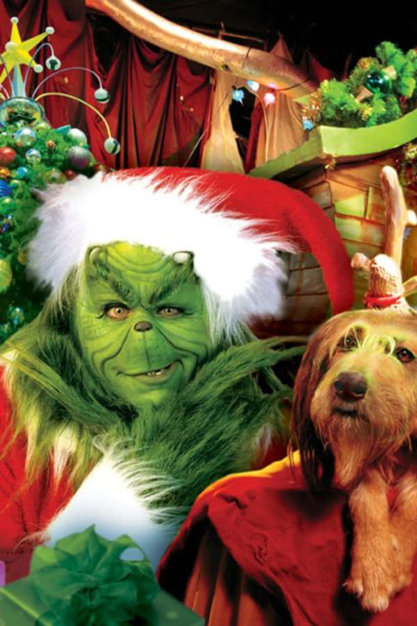 Grinch คริสต์มาส ไอโฟน สุนัข วอลเปเปอร์