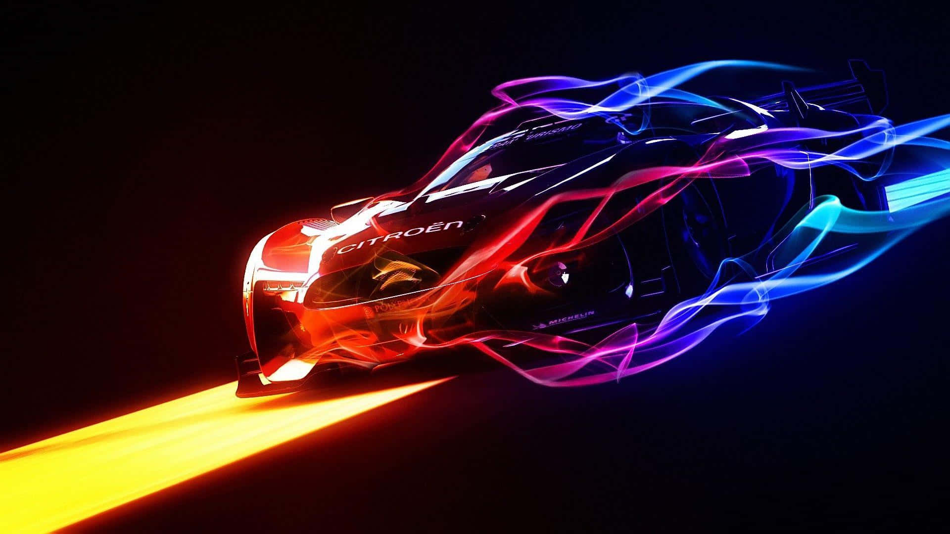 รถยนต์นีออนสุดเท่ GT By Citroen วอลเปเปอร์