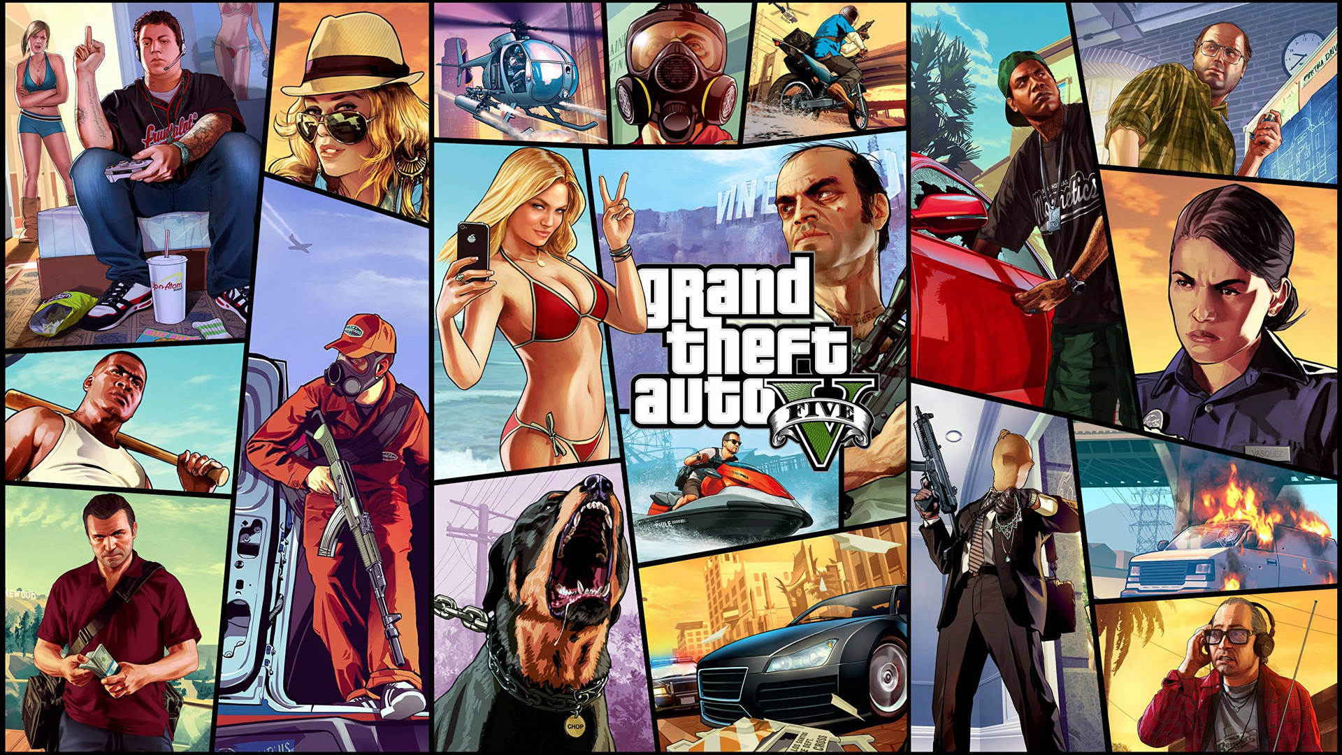 GTA 5 2560x1440 ภาพรวมไทล์ — Gta วอลเปเปอร์